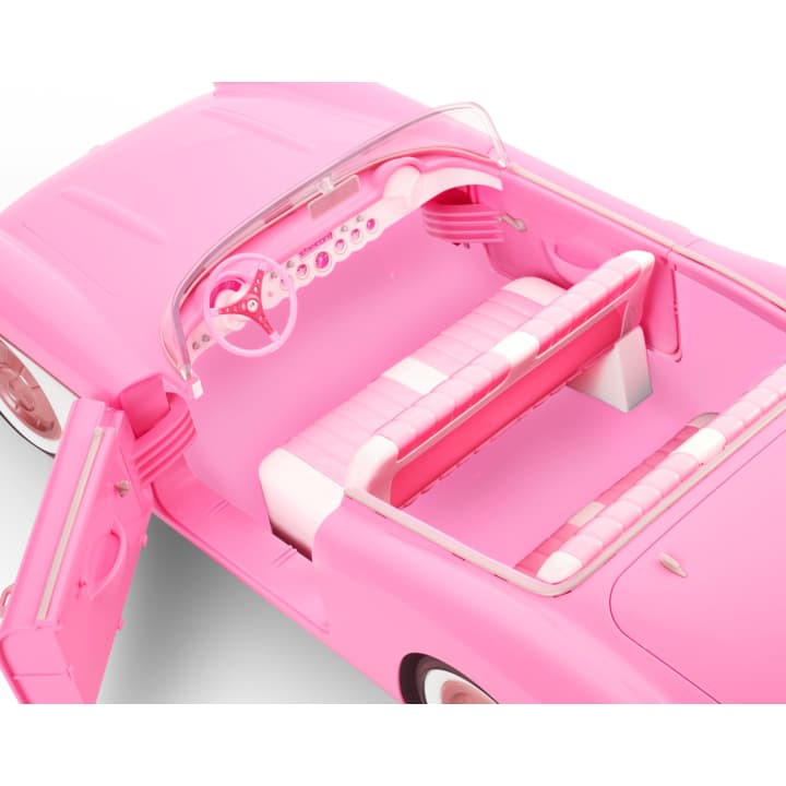 Hot Sale! Collectible Barbie The Movie Pink Corvette Convertible Toy Car