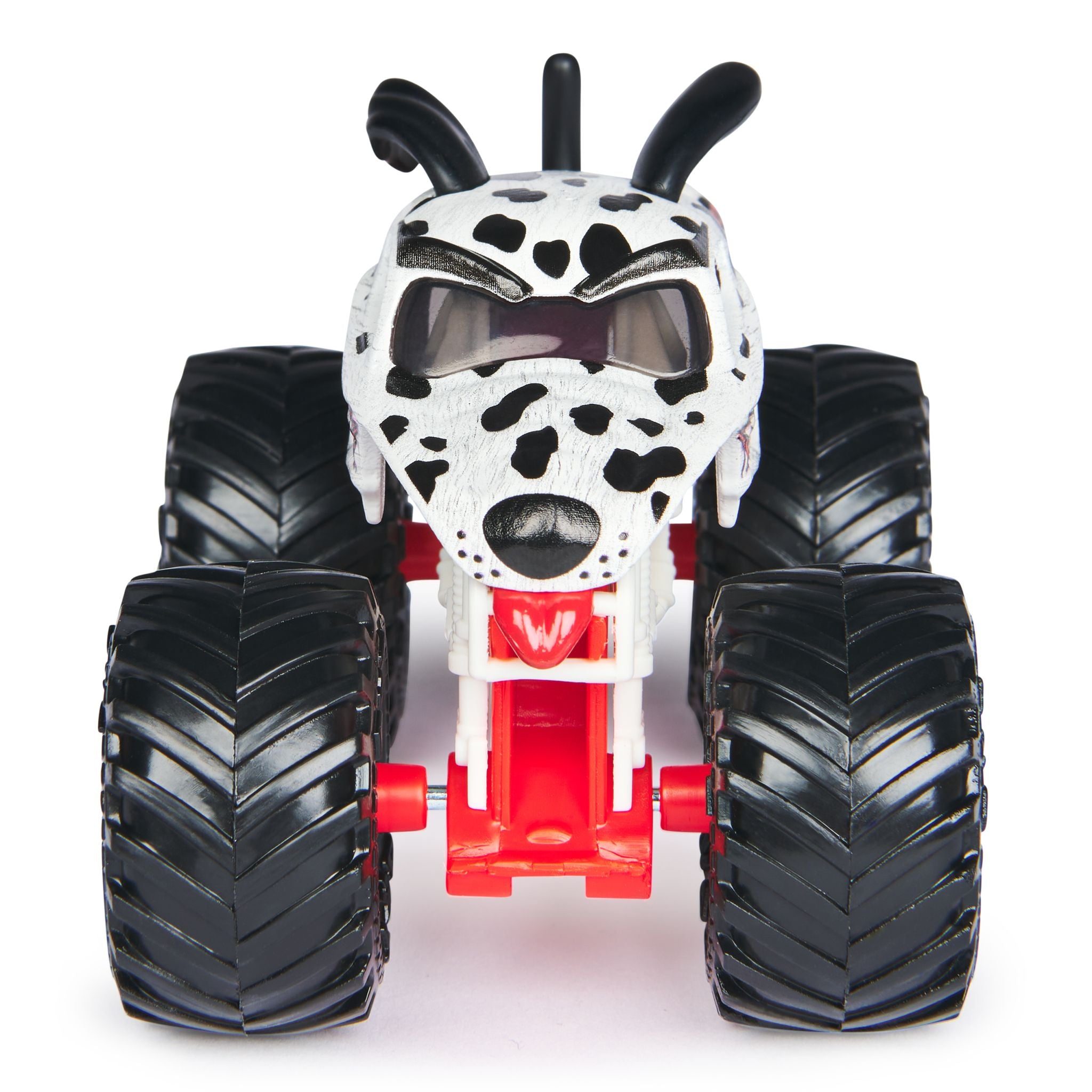 Hot Deal! Monster Jam 1:64 Scale 2-Pack - Monster Mutt Dalmatian vs Calavera Die-Cast Trucks