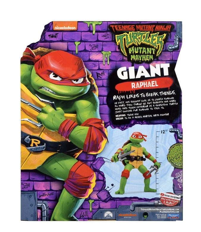 12-Inch Giant Teenage Mutant Ninja Turtles: Mutant Mayhem Raphael Figure