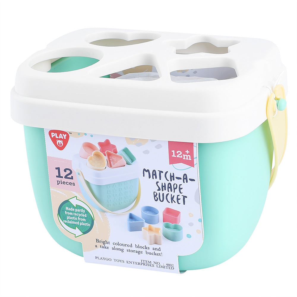 Playgo Recycled Match - A - Shape Bucket: Ideal Toy for Kids