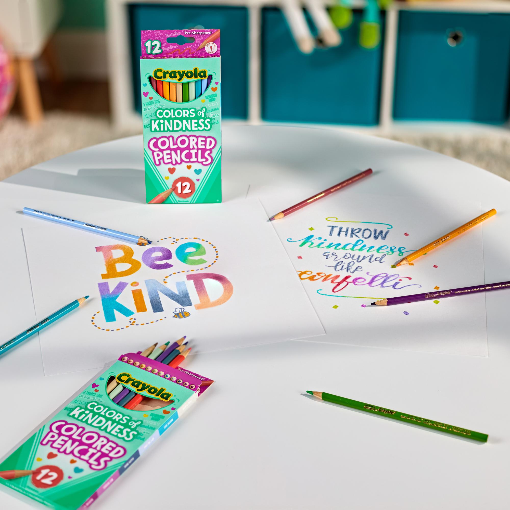 12-Pack Crayola Kindness-Inspired Colored Pencils with Vibrant Shades