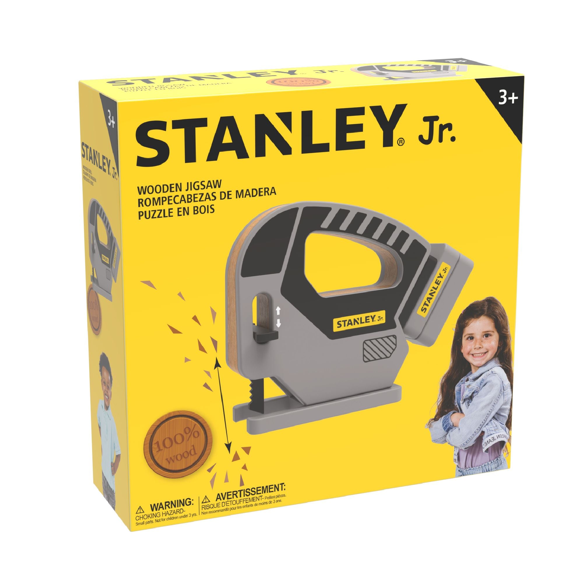 Stanley Jr. Kids' Wooden Jigsaw Puzzle - Ideal Toy for Hand-Eye Coordination and Learning