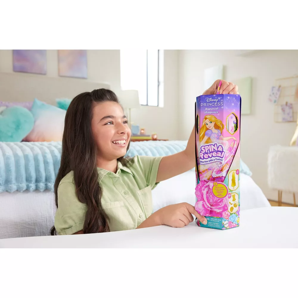 Magical Disney Princess Spin & Reveal Doll - Rapunzel with Surprise Accessories