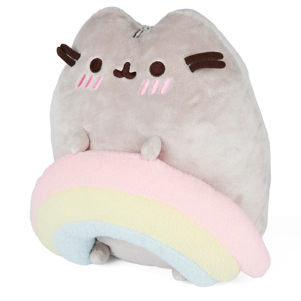 Limited Time Offer! Adorable Pusheen Stuffed Plush Toy Featuring a Pastel Rainbow