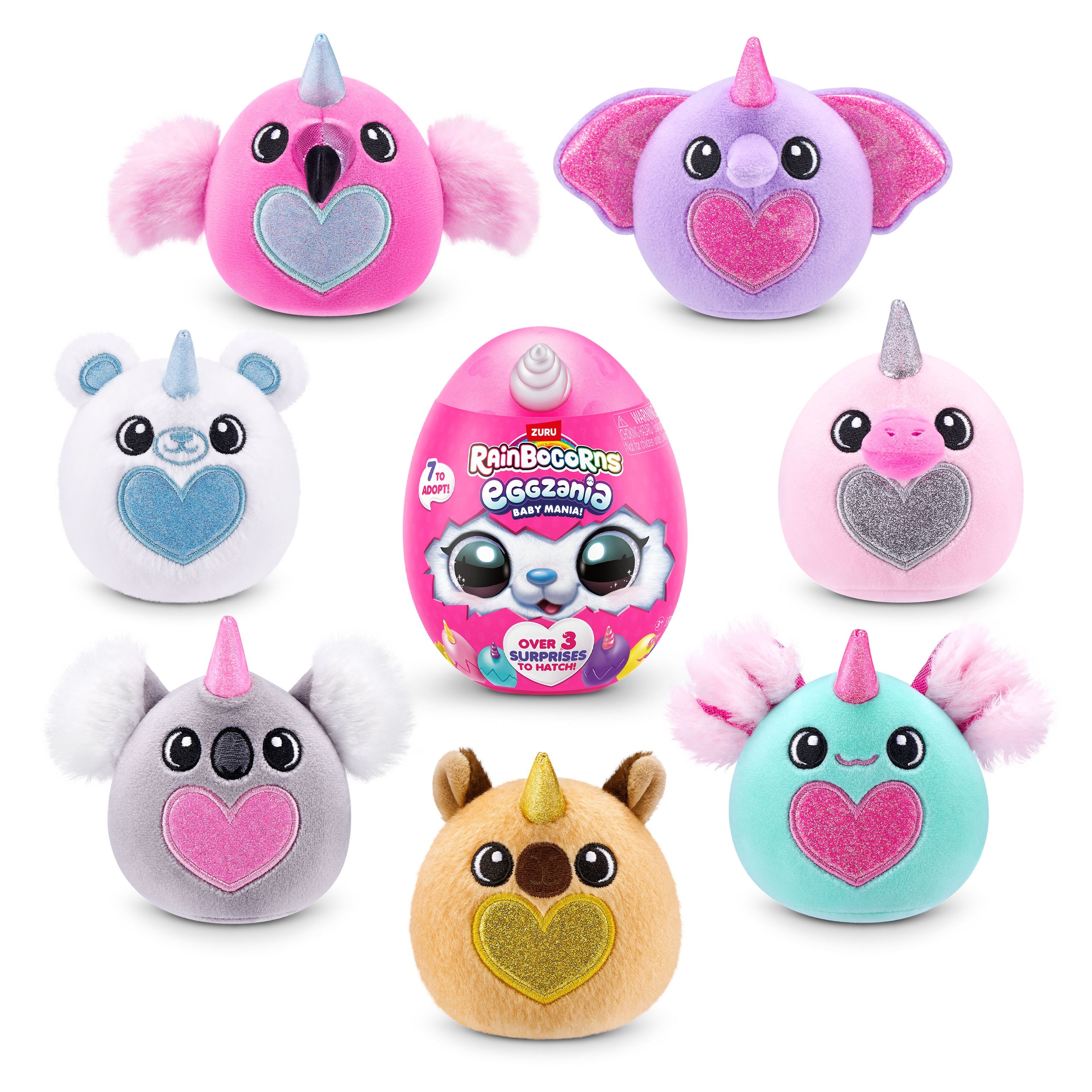 Hot! ZURU Rainbowcorns Surprise Baby Eggzania Season 1