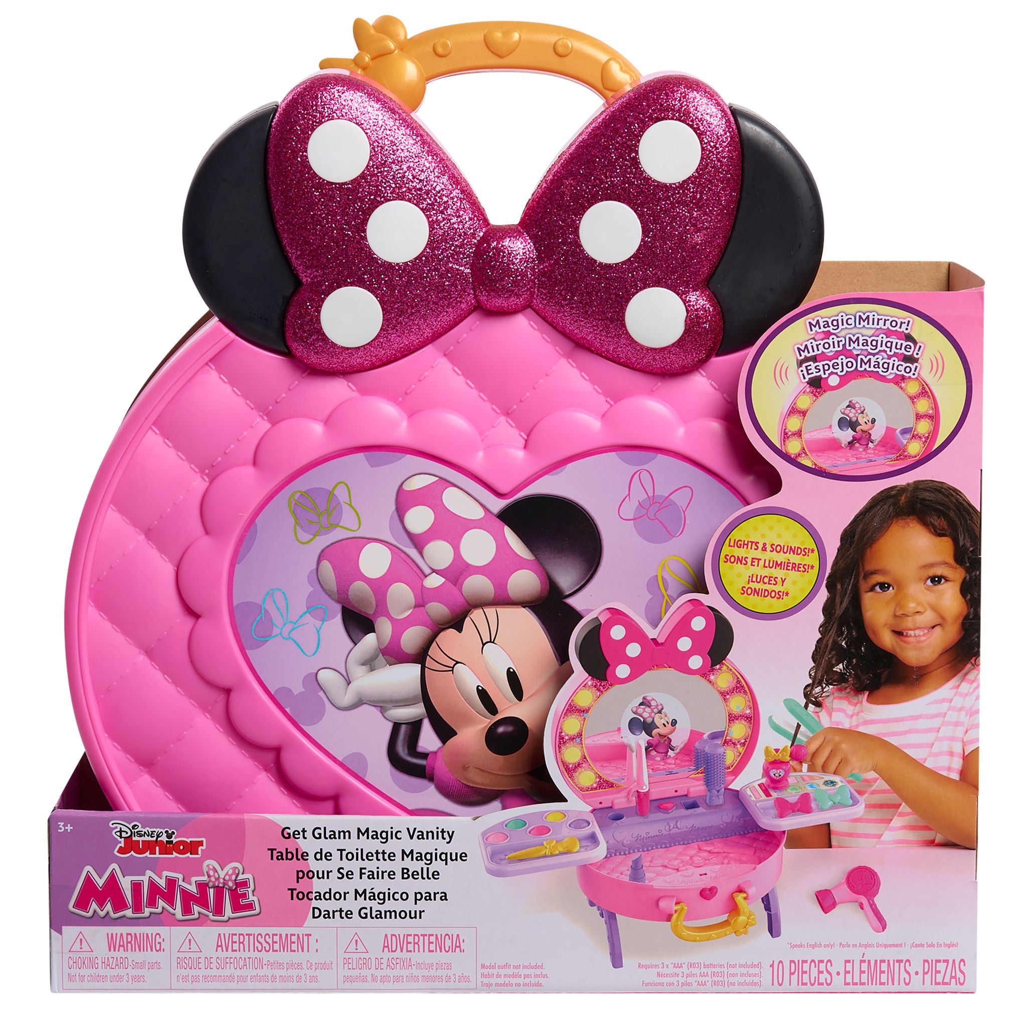 Disney Junior Interactive Minnie Mouse Glam Magic Vanity Toy