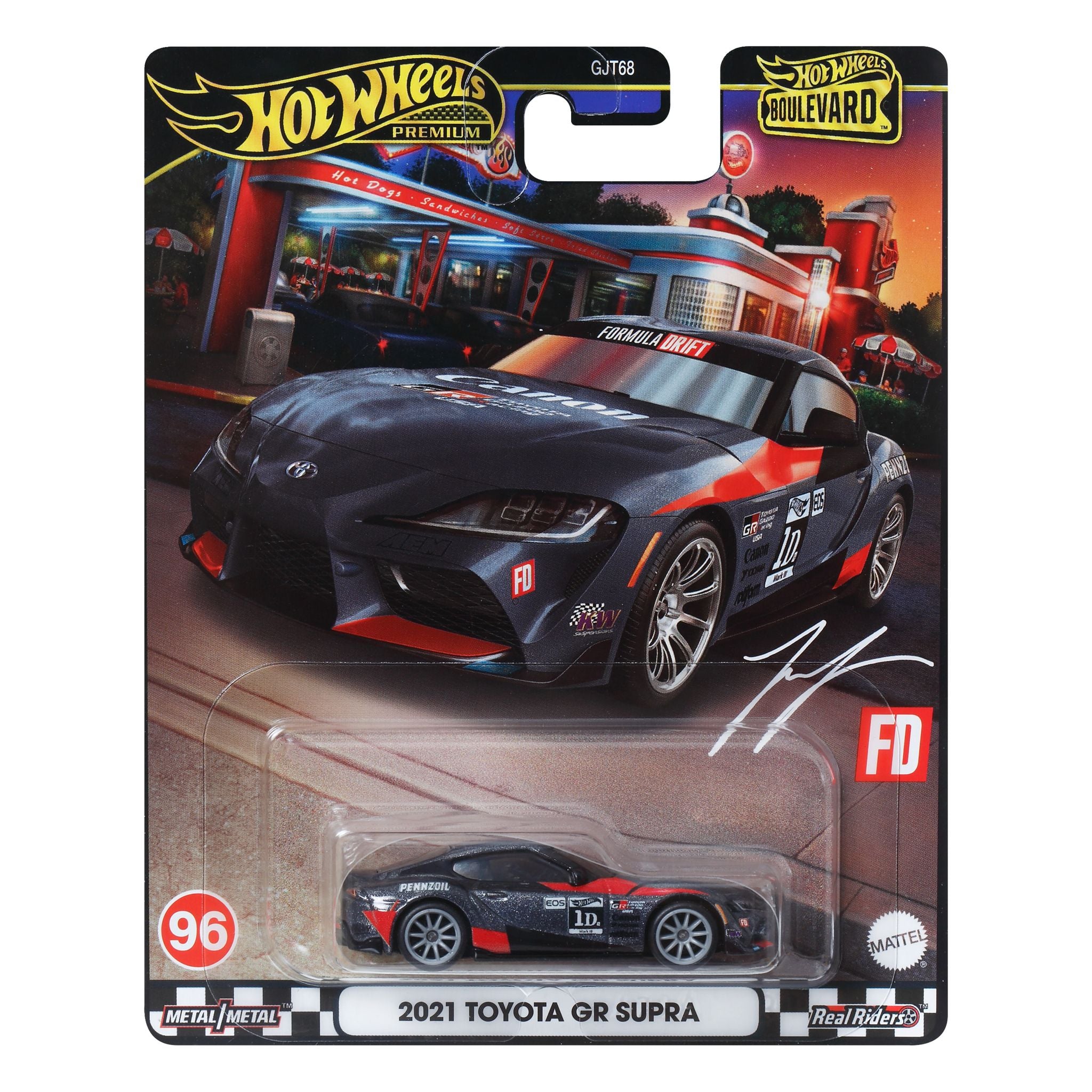 2021 Toyota GR Supra - Premium Hot Wheels Boulevard Die - Cast Car