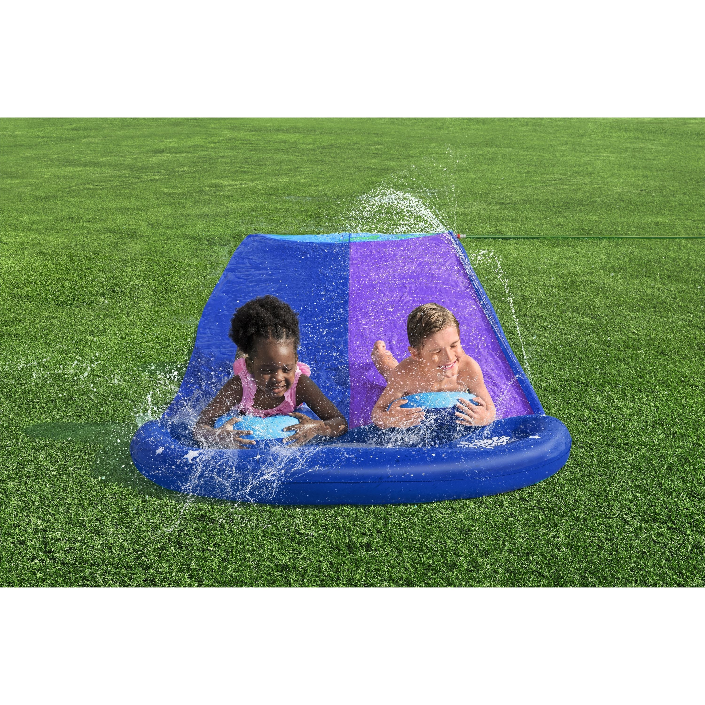 Best Buy! Bestway H2OGO! Double Slide with Cosmic Design for Summer Fun