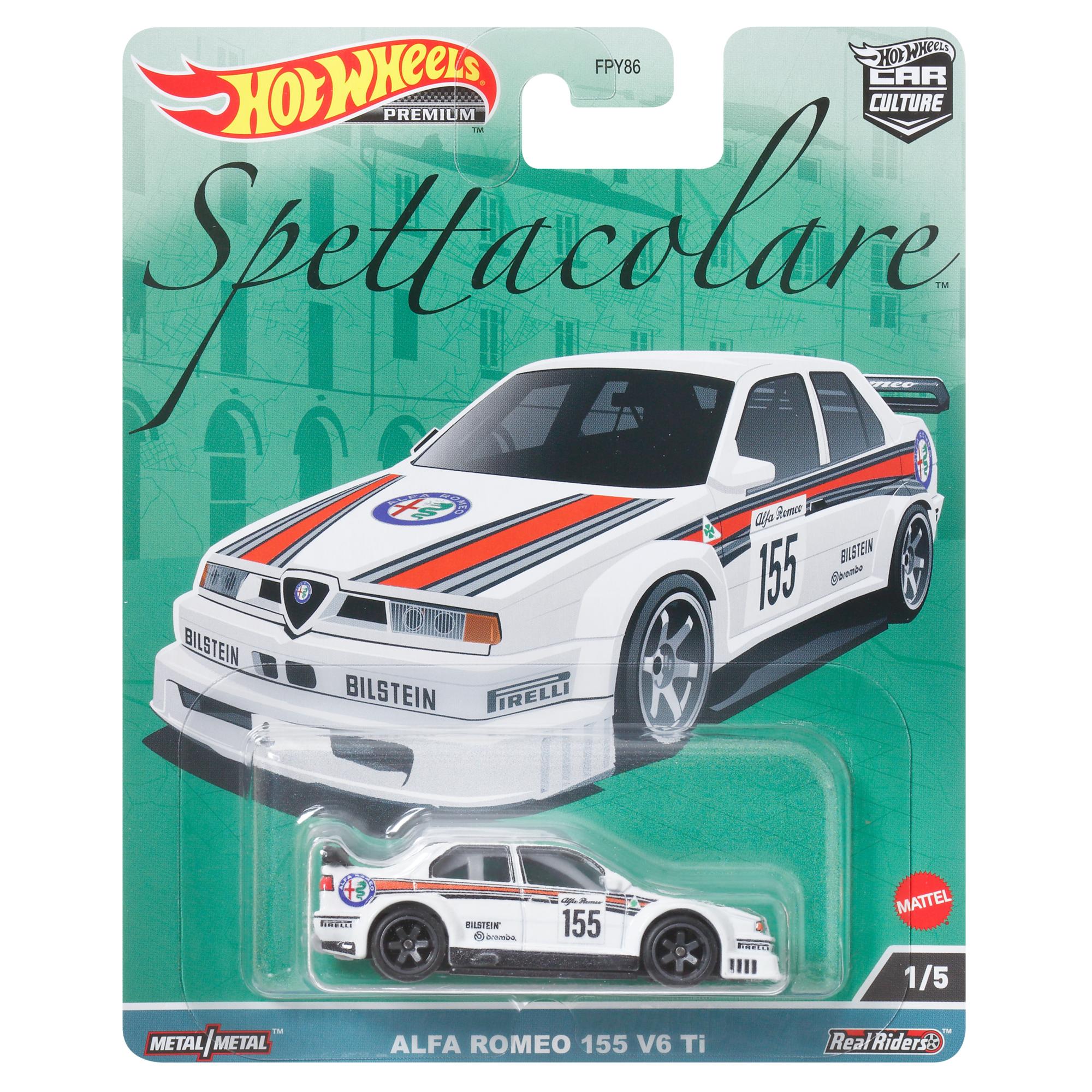 Hot Wheels 1/64 Scale Car Culture Premium: Alfa Romeo 155 V6 Ti - Awesome Collectible!