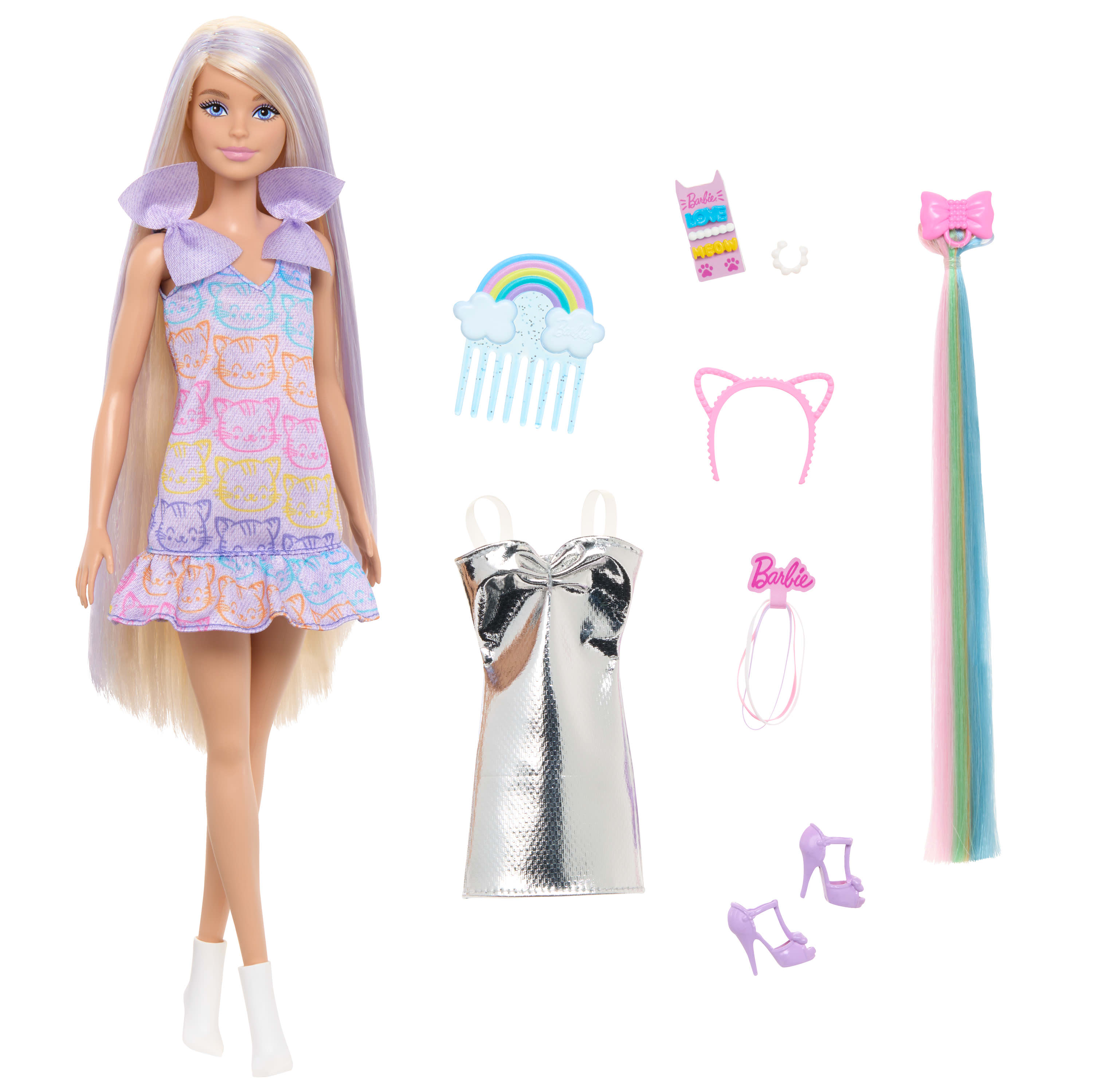 Hot Deal! Blonde Barbie Doll from Fun & Fancy Hair Collection
