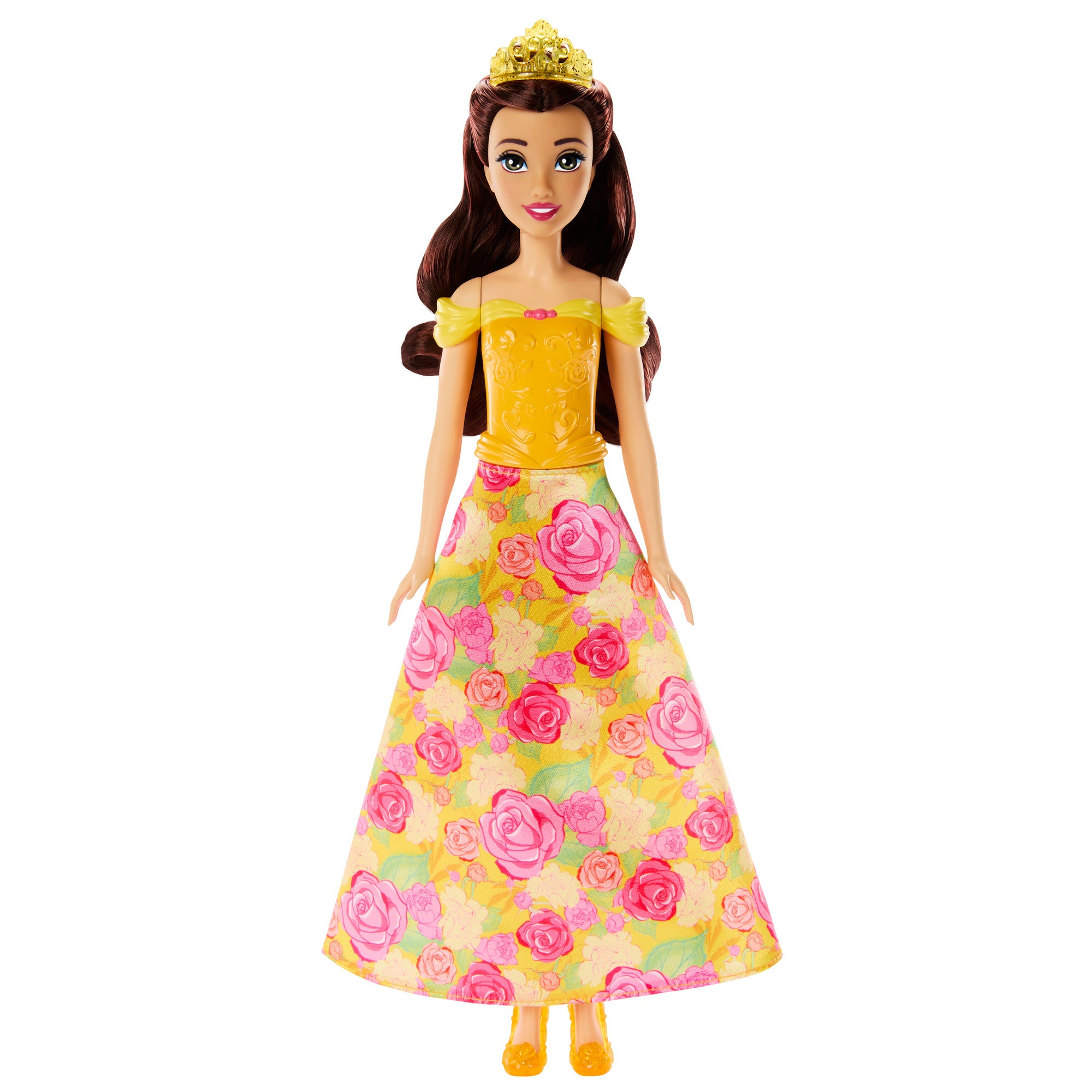 Disney Princess Belle Doll with Colorful Fashion Flower Accessories