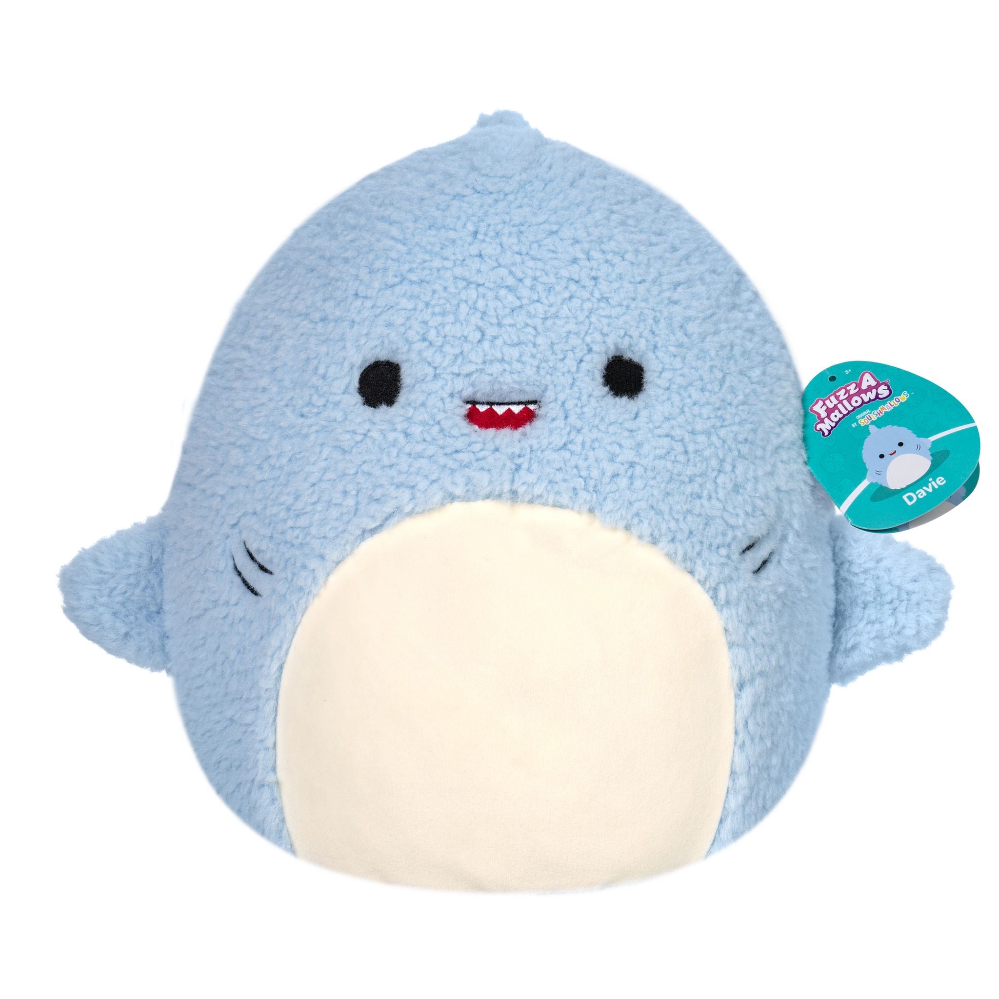 Limited-Time Offer: 12-Inch Squishmallows Fuzzamallow Plush - Davie The Shark