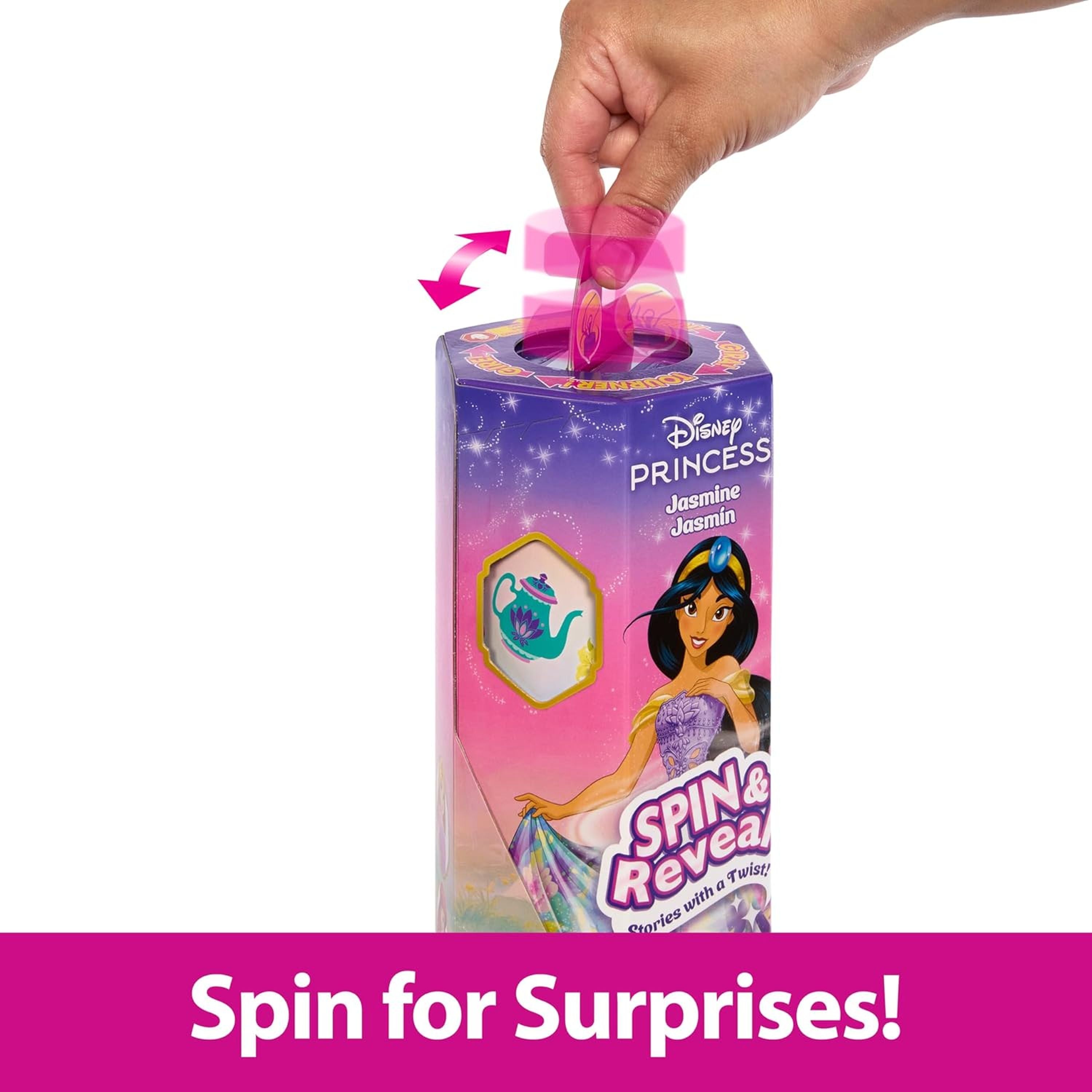 Hot! Disney Princess Jasmine Spin & Reveal Doll