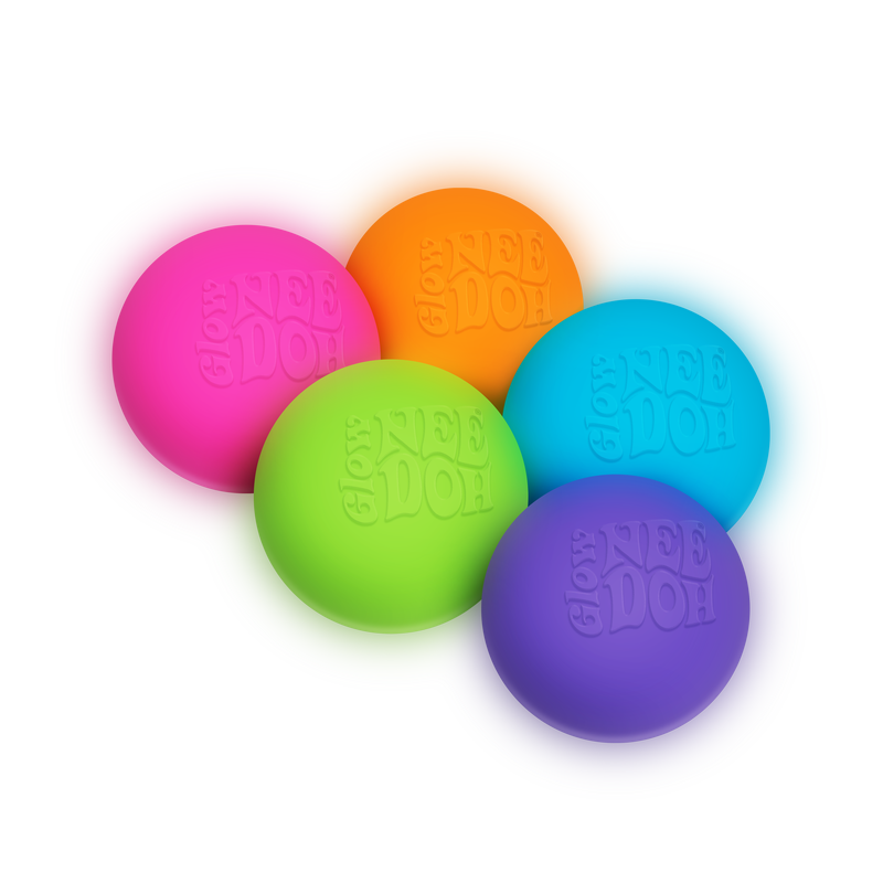 Schylling NeeDoh Assorted Glow - in - the - Dark Fidget Toys