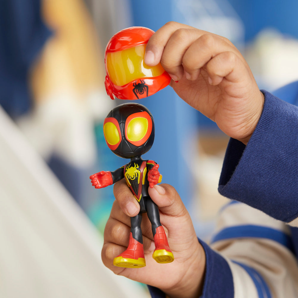 Hot! Marvel Spidey And Friends Web-Spinners - Miles With Drill Spinner