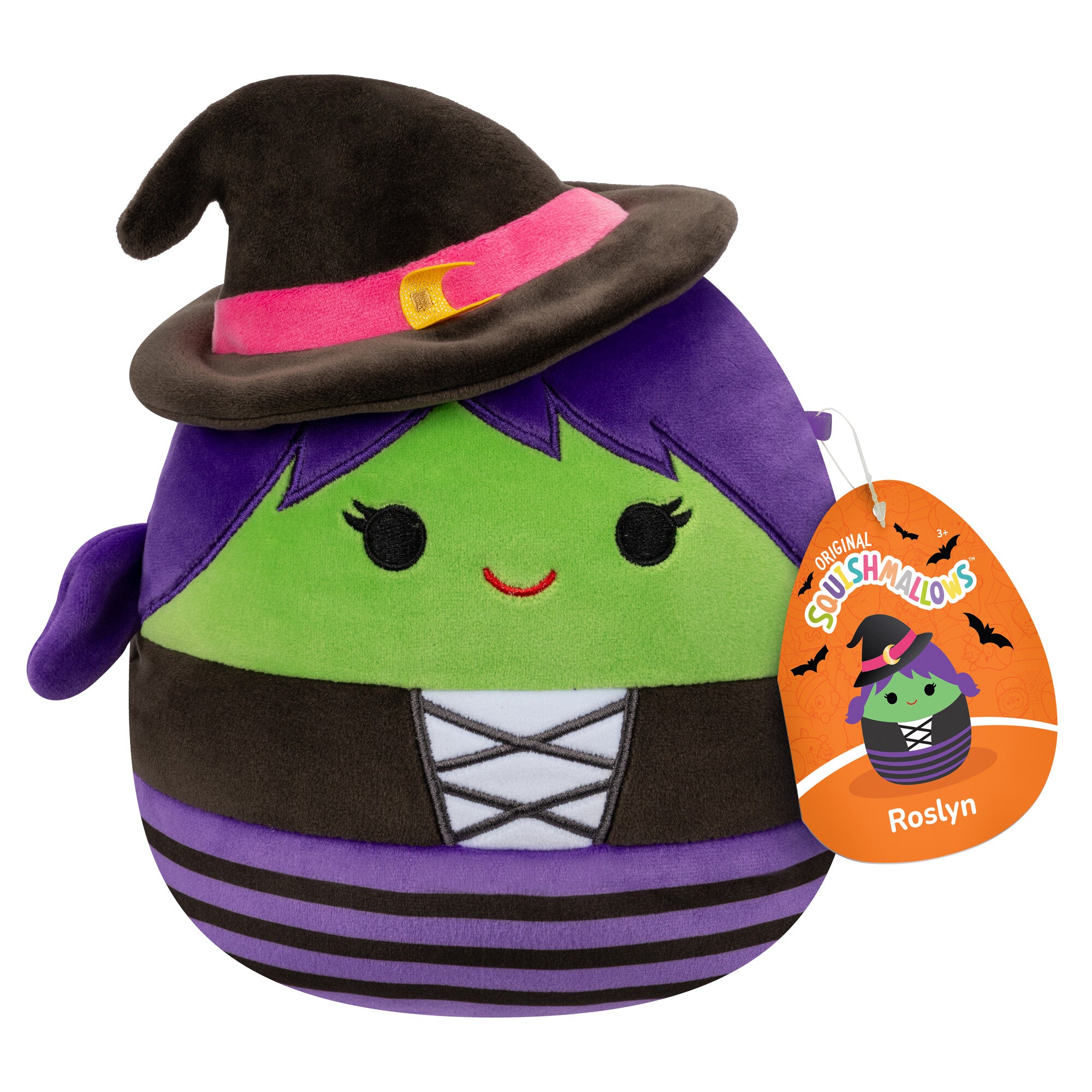 Hot Deal! 7.5-Inch Squishmallows Halloween Plush Toy - Adorable Green Witch with Hat