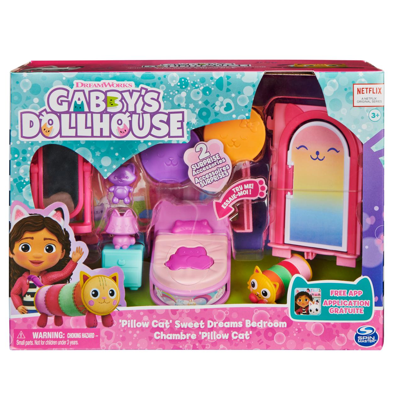 Gabby's Dollhouse Sweet Dreams Bedroom Playset with Surprise Accessories