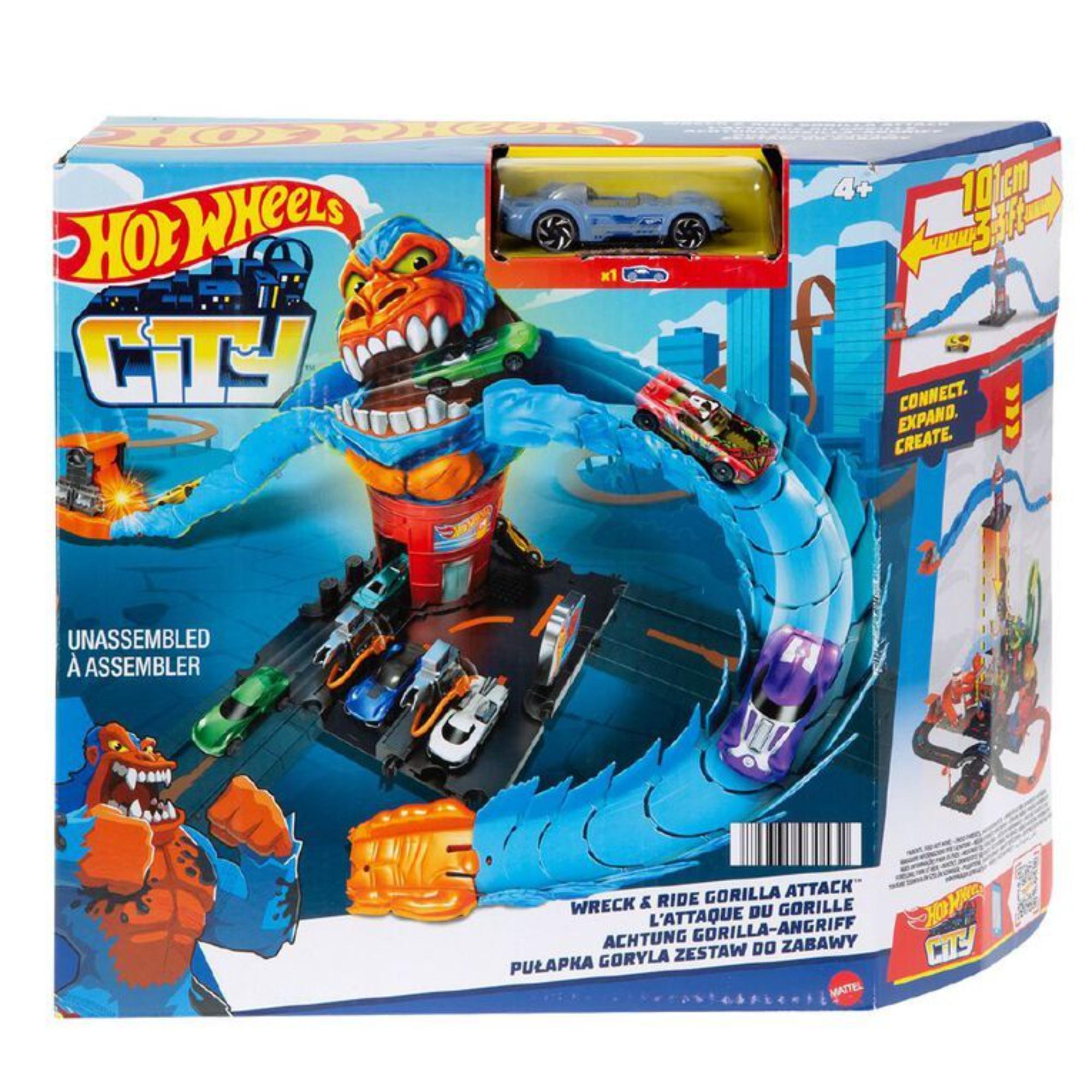 Hot Wheels City Gorilla Attack Playset - Great Gift for Kids