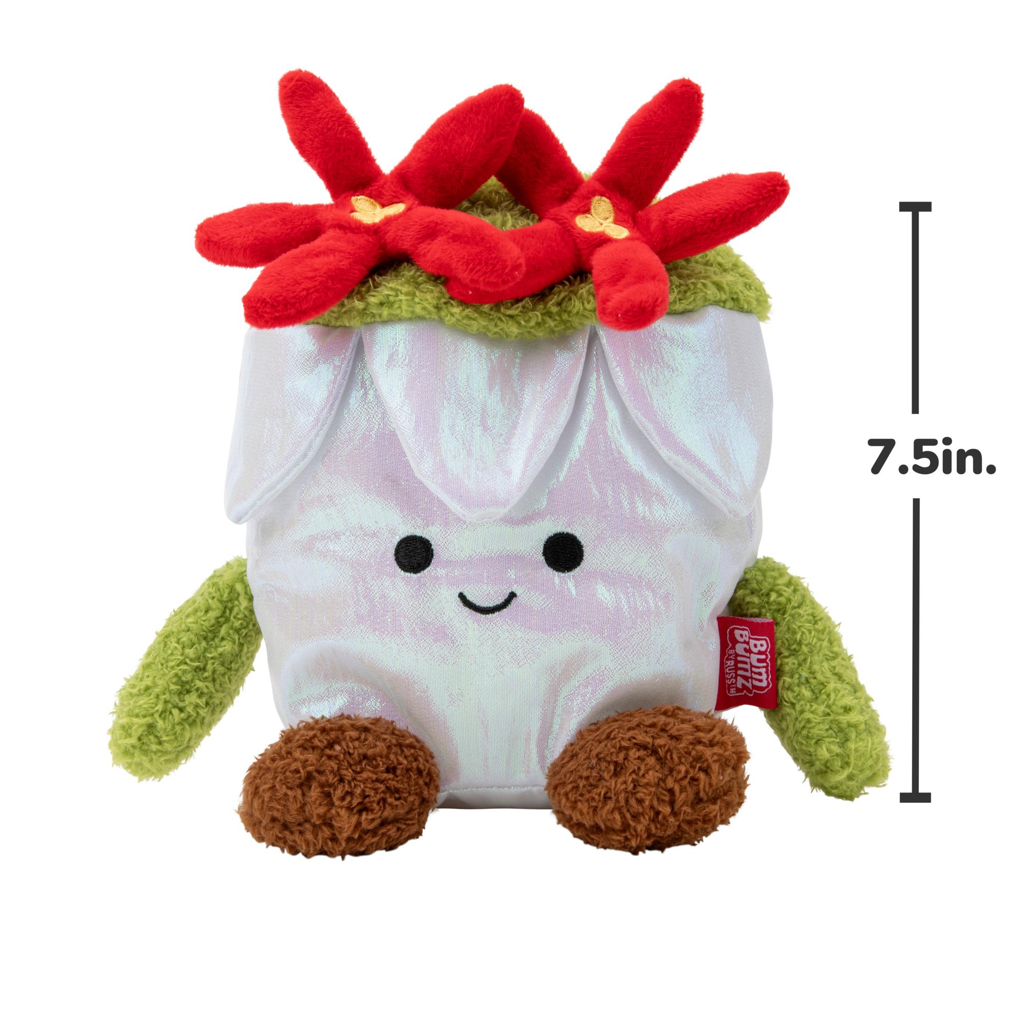 Limited - Time Offer! 7.5 - Inch Bumbumz Plush Holidaybumz Poinsettia Ponti