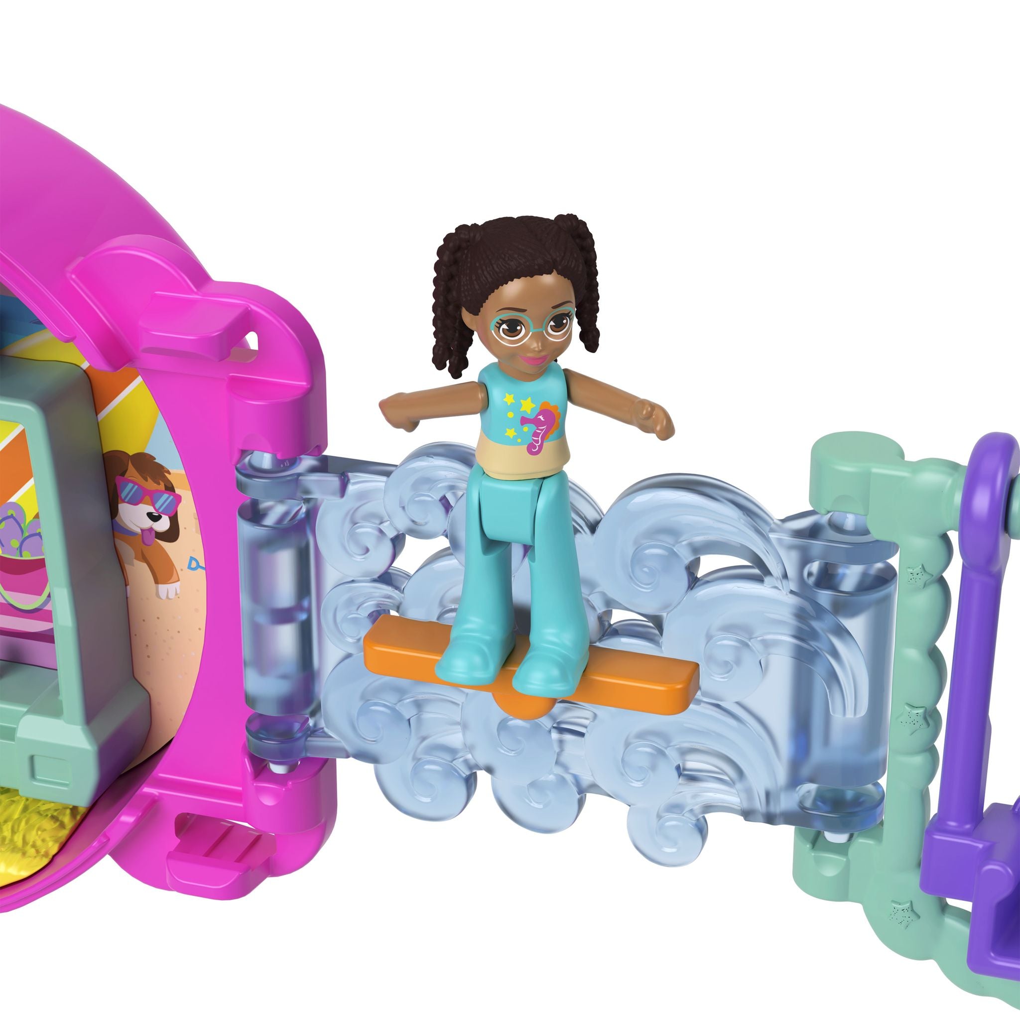 Portable Polly Pocket Seahorse Set for On-the-Go Fun