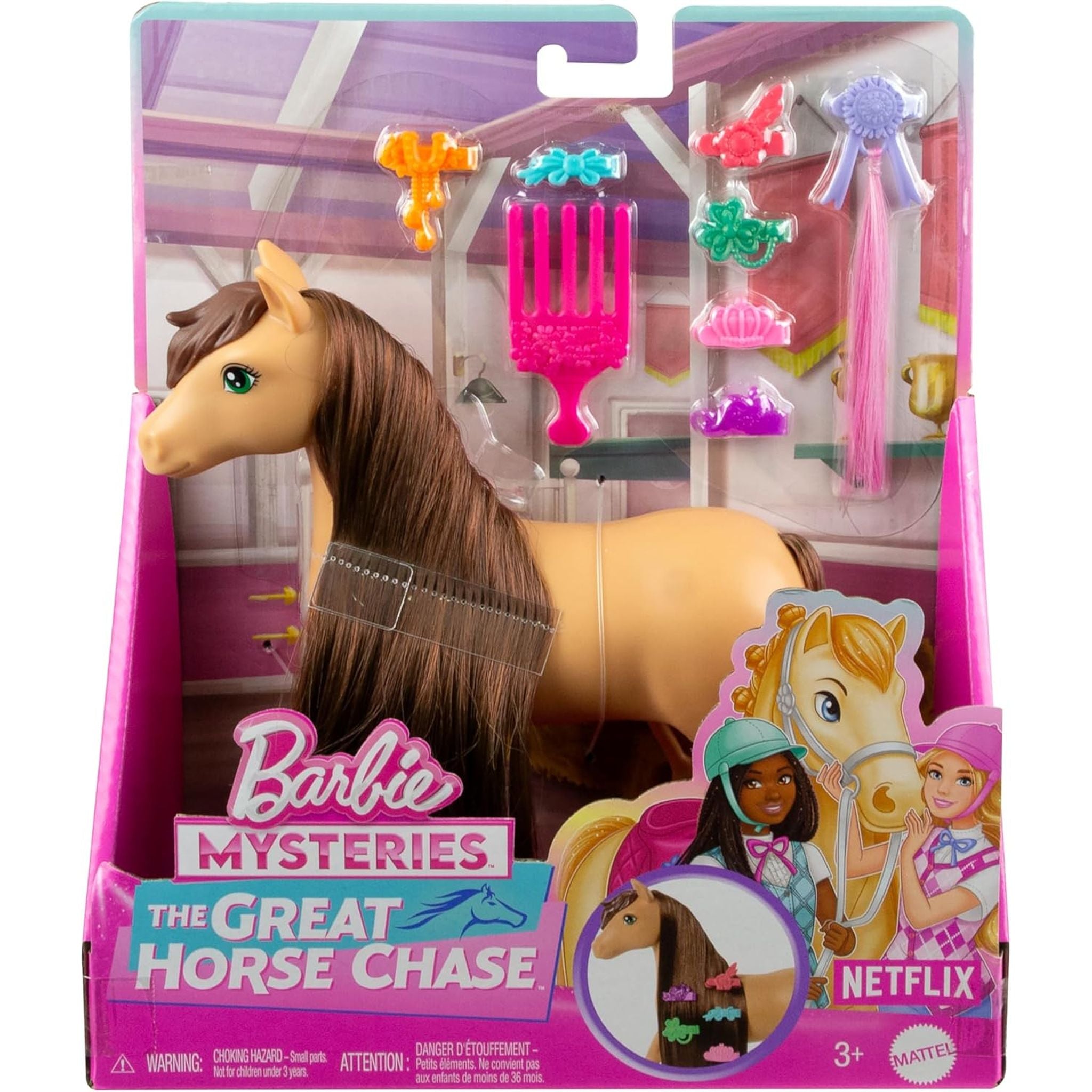 Hot! Barbie Mysteries Horse Chase - Pepper Pony & Accessories