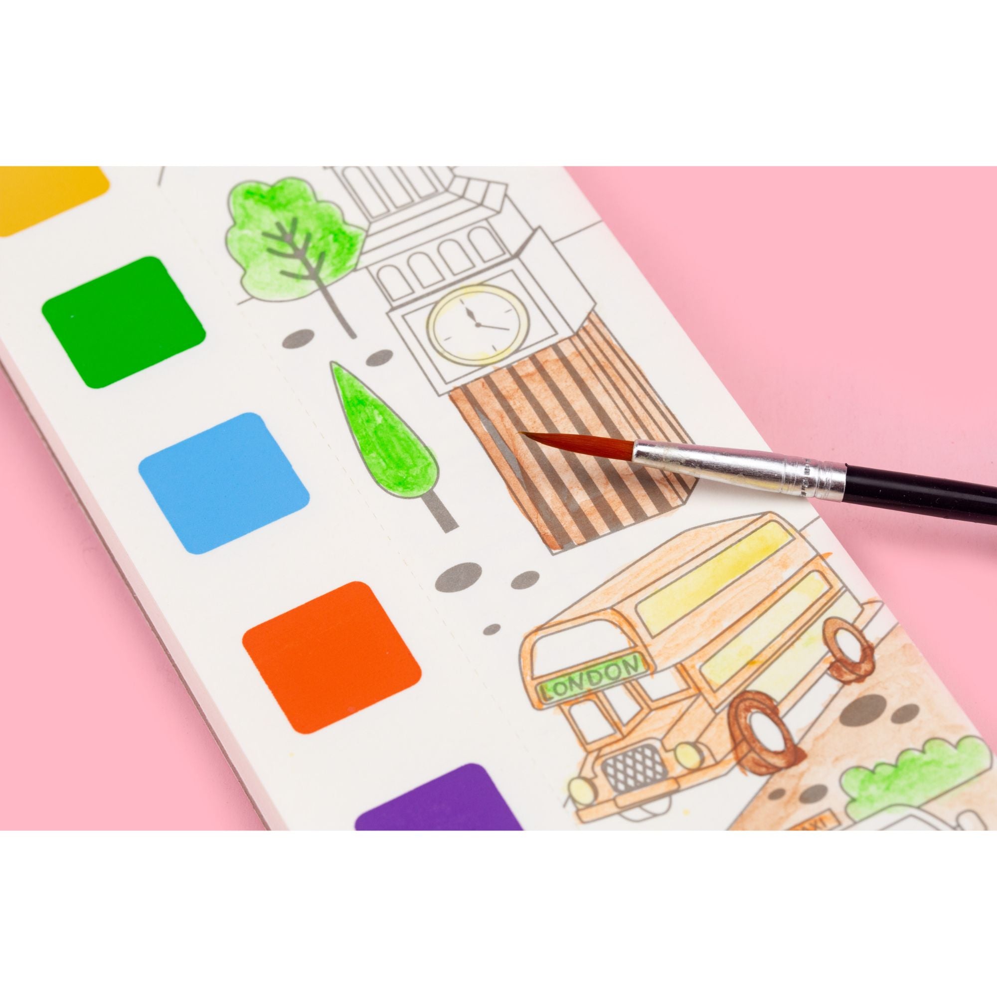 Hot Sale! MierEdu Portable Watercolour Painting Book for Kids - Explore The World