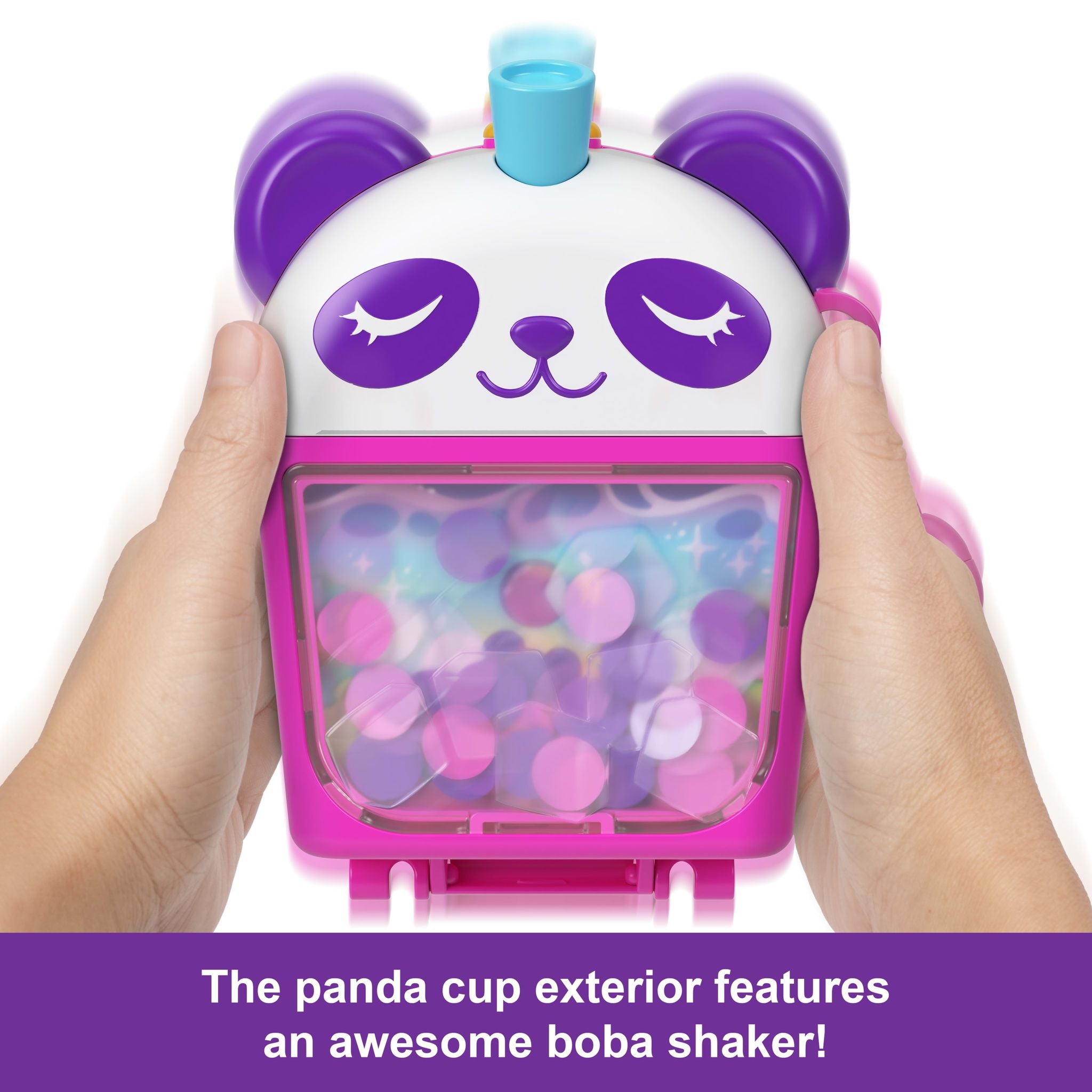 Hot! Polly Pocket Bubble Tea Panda Compact Set