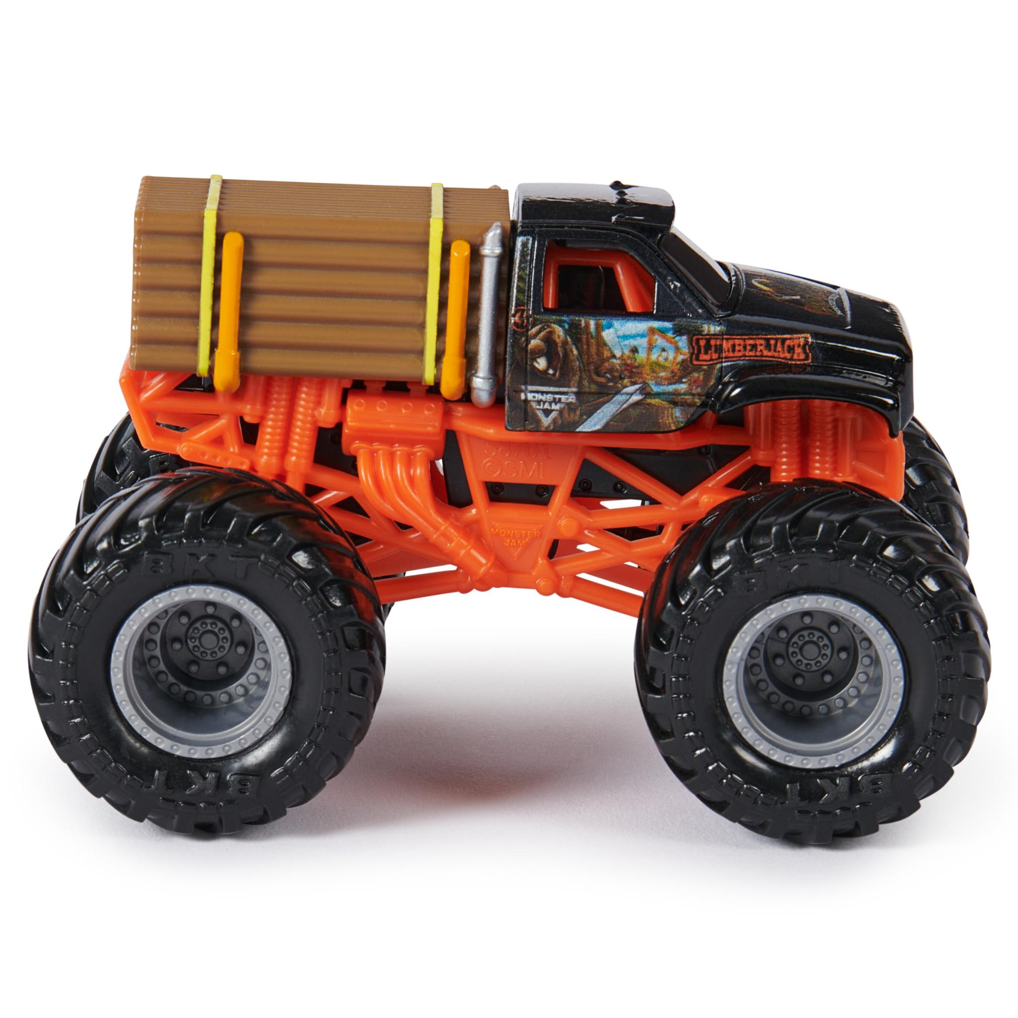 Hot Deal: 1:64 Scale Monster Jam 2 - Pack Featuring Lumberjack vs Axe Die - Cast Toy Trucks