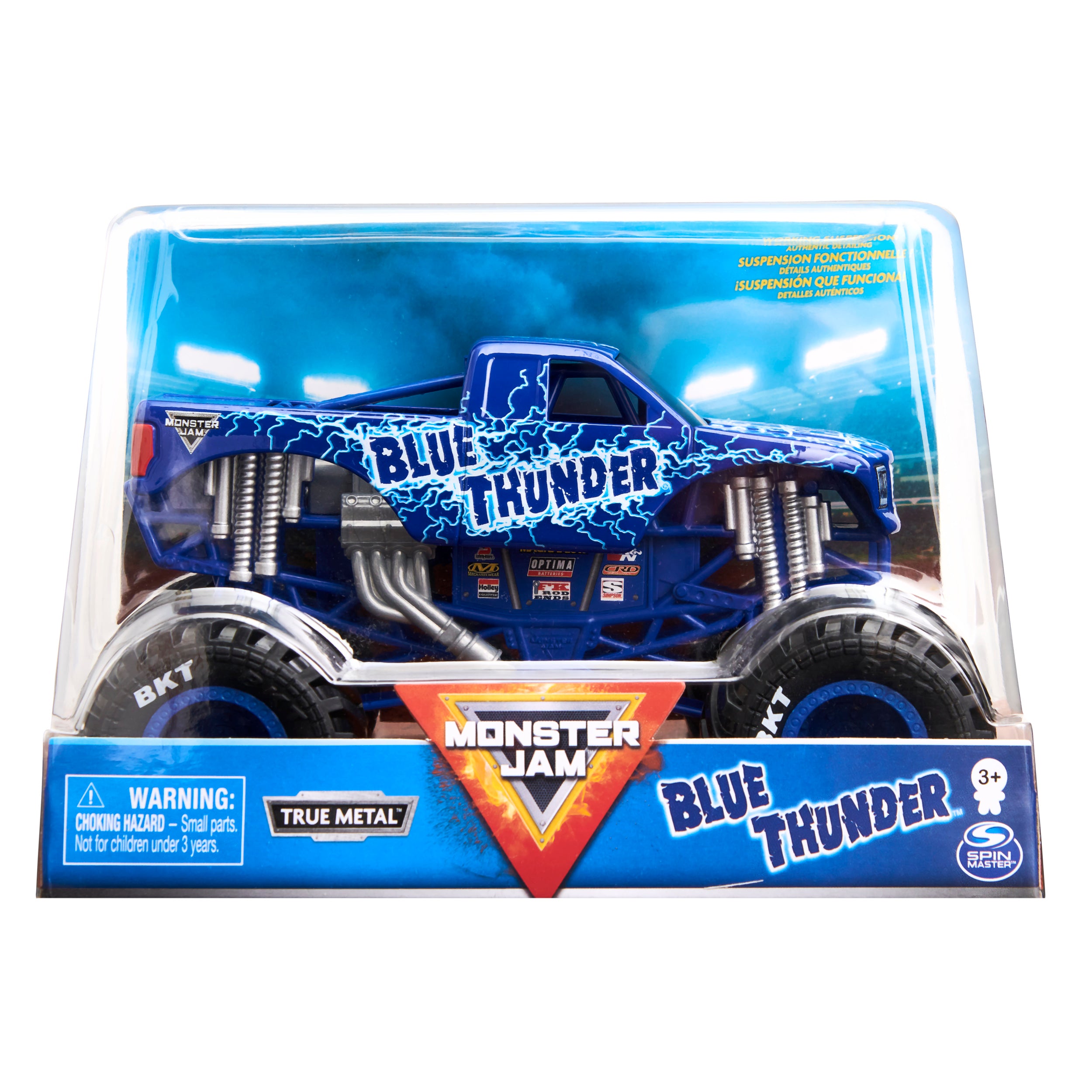 Hot Deal! 1:24 Scale Die - Cast Monster Jam Blue Thunder Monster Truck