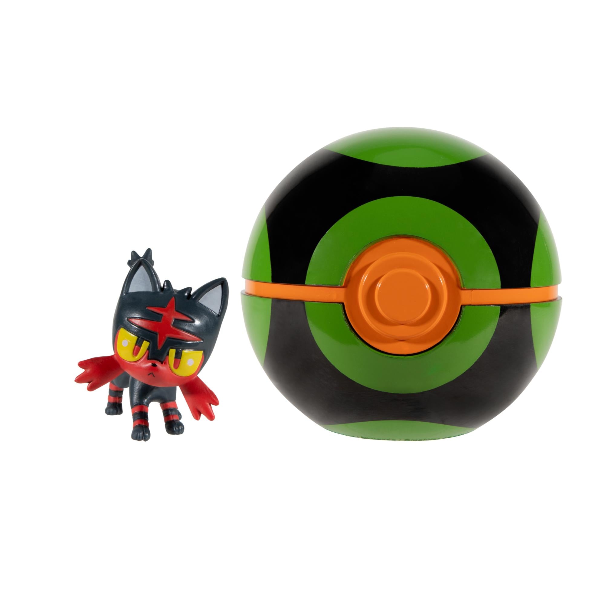 Wicked Cool Toys Pokémon Clip N Go Set: Litten with Dusk Ball