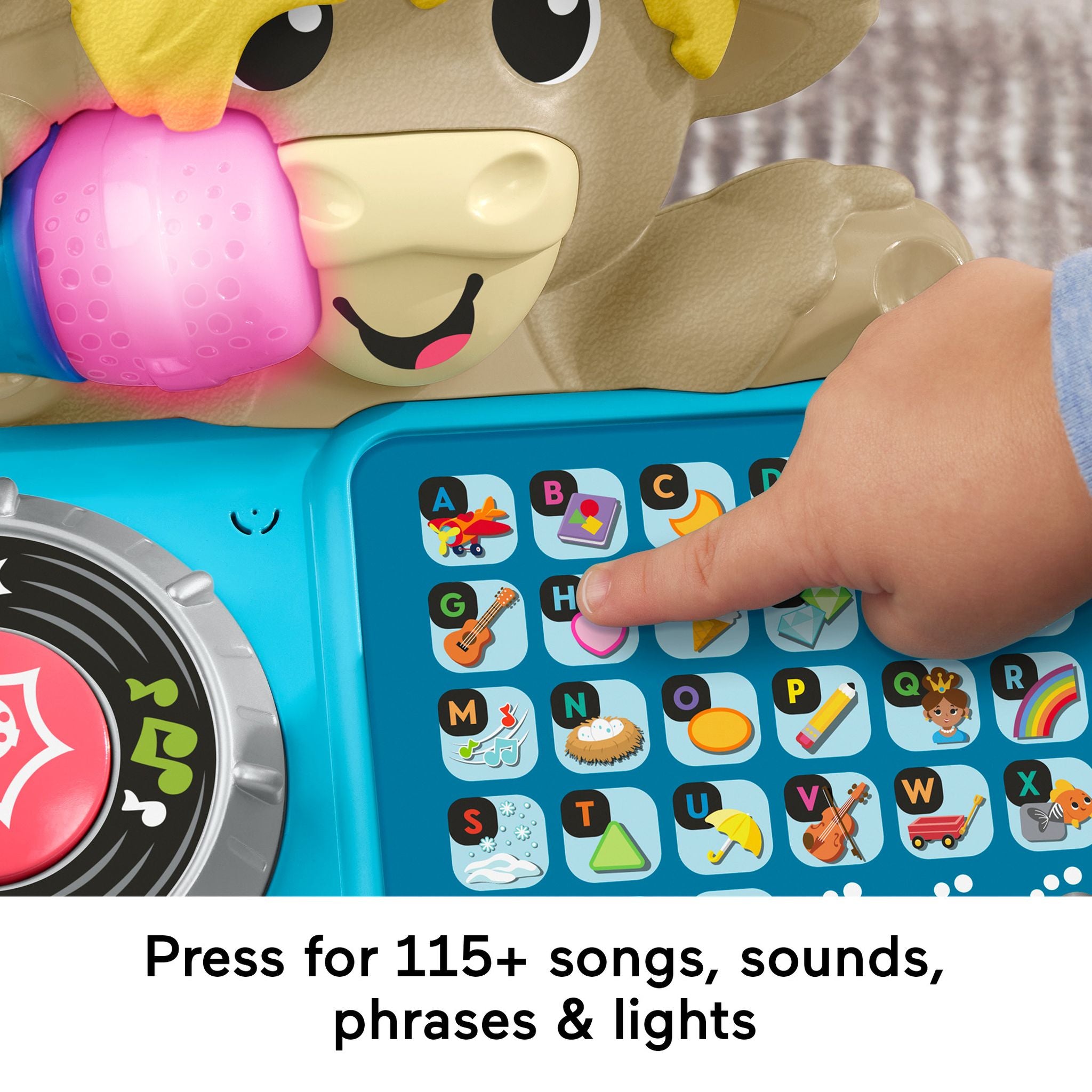 Fisher-Price Musical Link Squad A to Z Yak Toy for 9+ Months