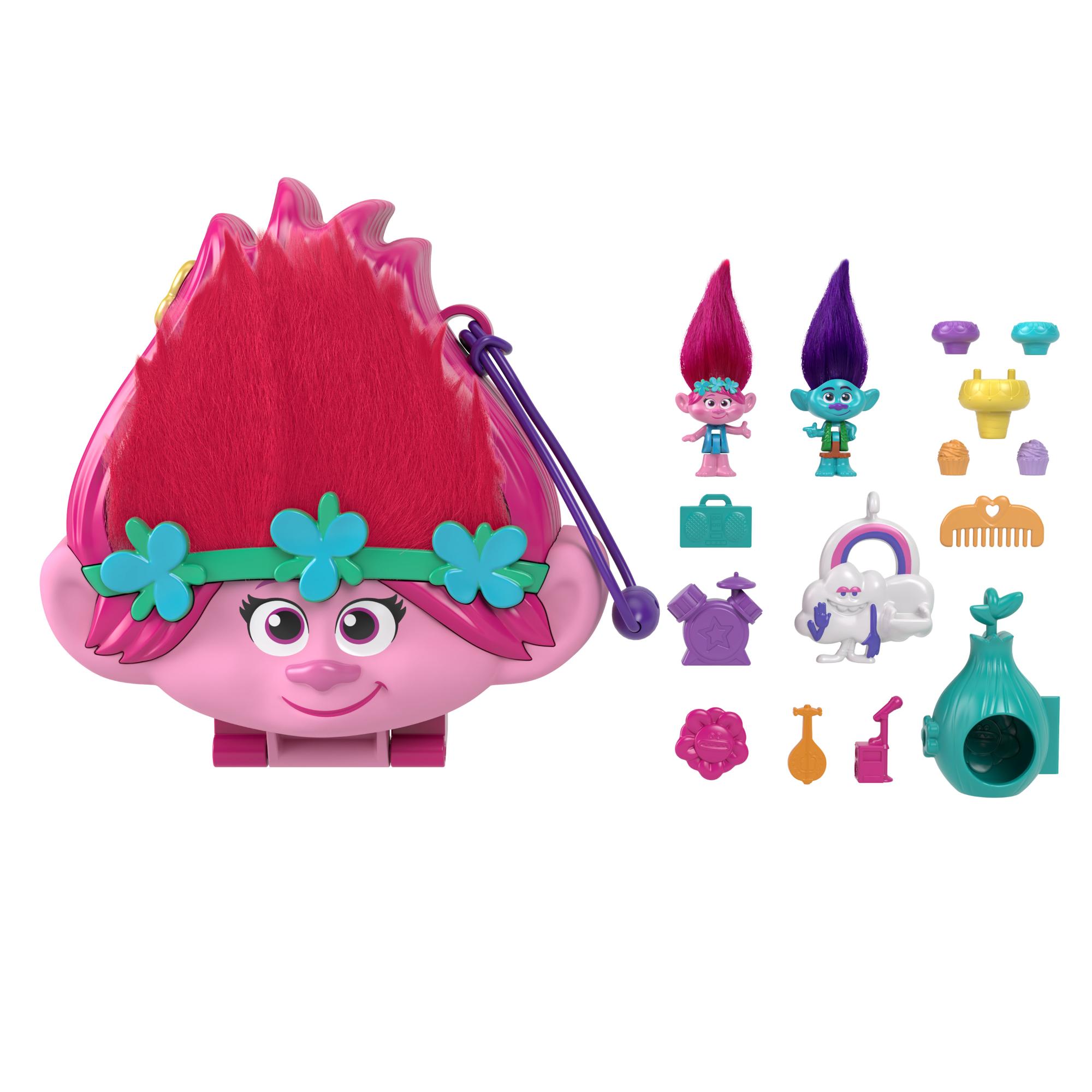 Adorable Polly Pocket DreamWorks Trolls Themed Compact Playset for Kids