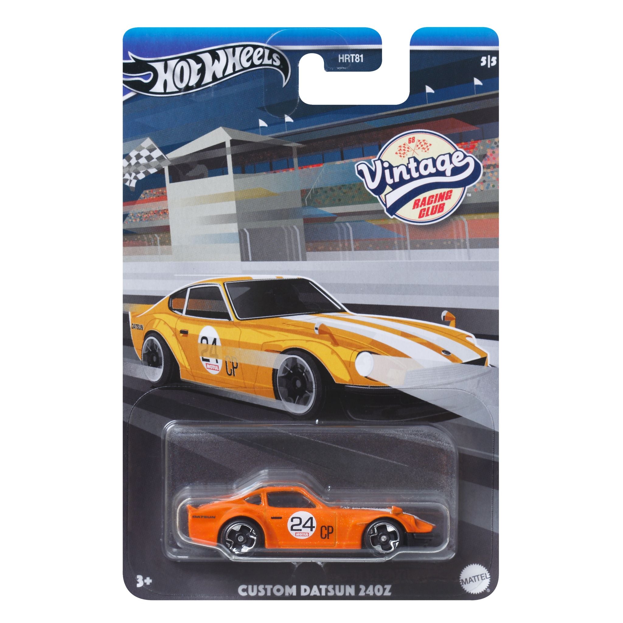 Hot Wheels Vintage Racing Club 5/5 - 1:64 Scale Custom Datsun 240Z Die - Cast Car