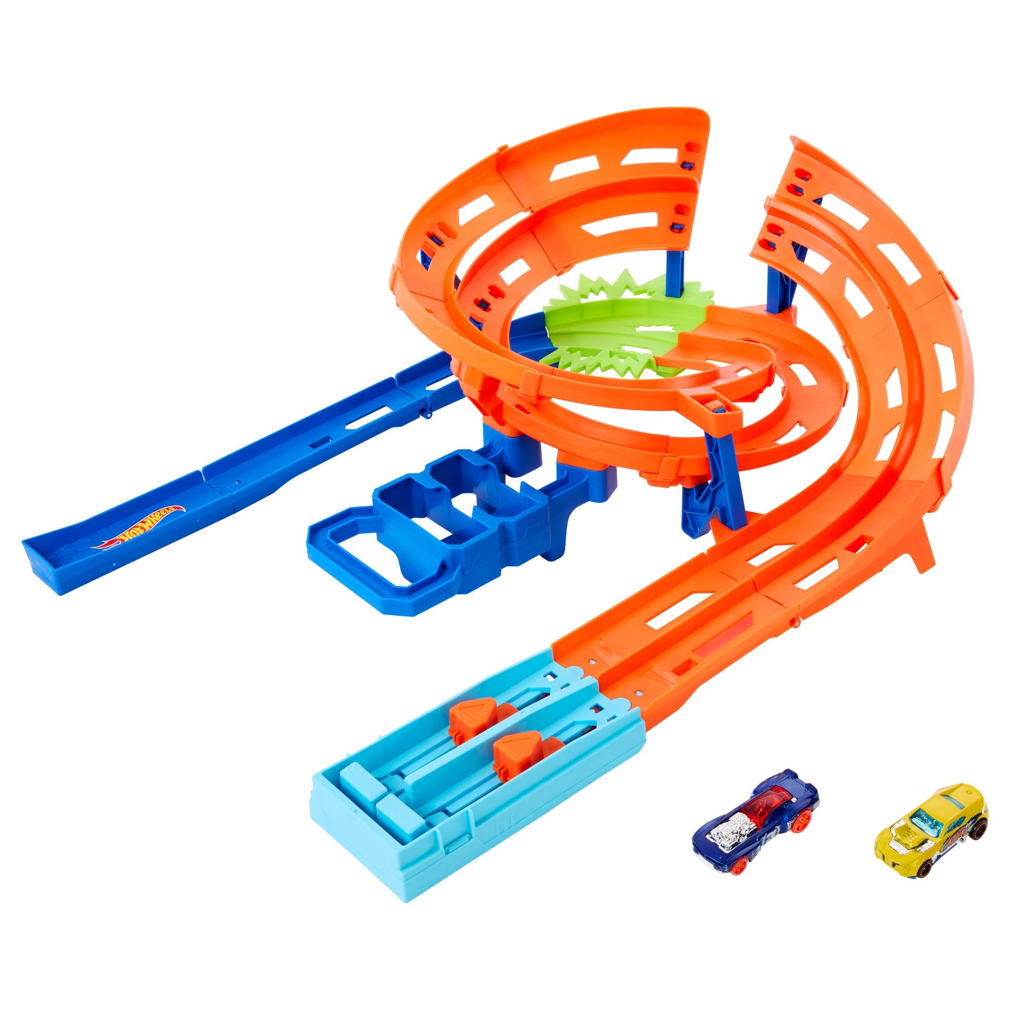 Hot Wheels Thrilling Whip - Around High - Speed Raceway for Young Enthusiasts