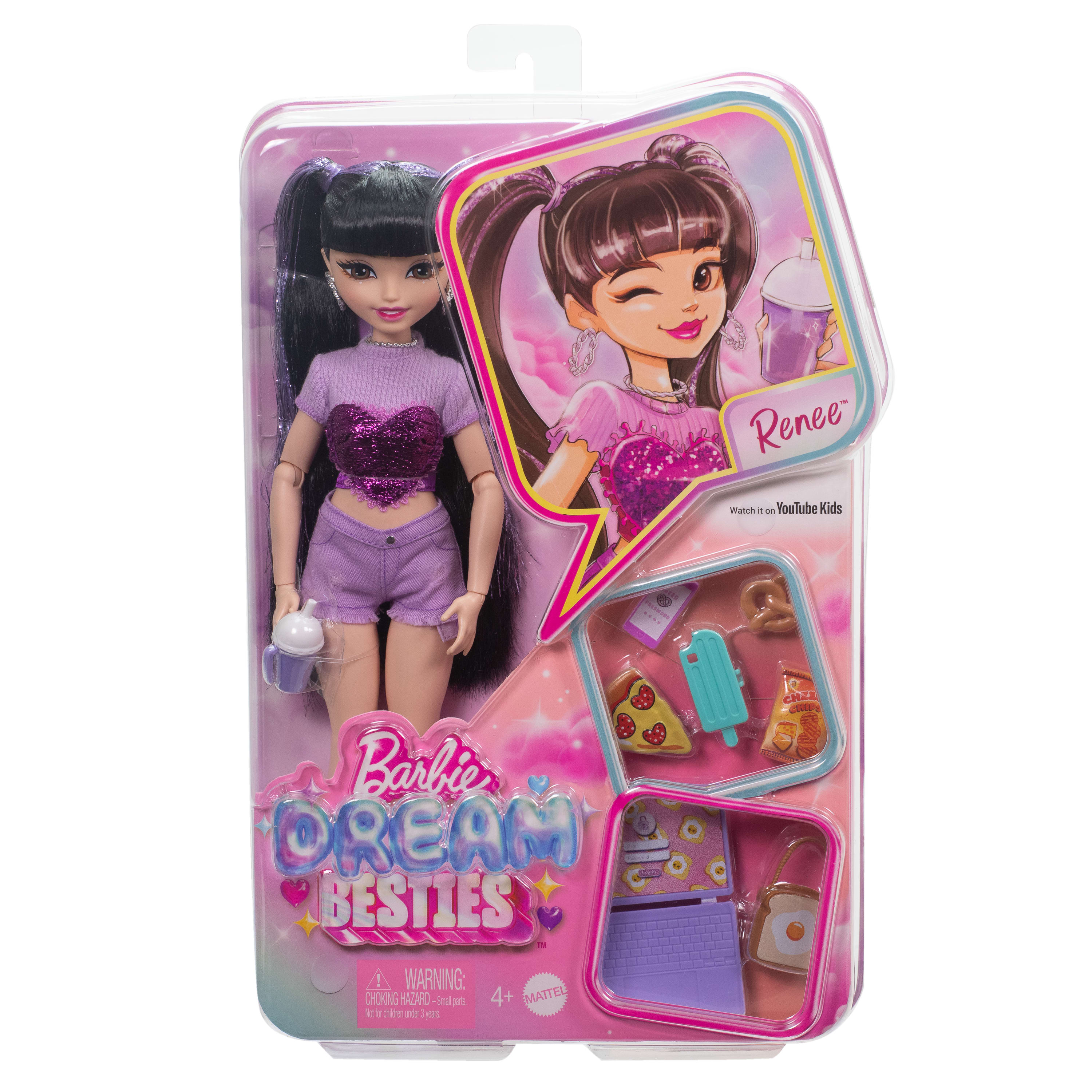 Barbie Dream Besties Fashion Doll - Renee with 11 Vlogging Accessories