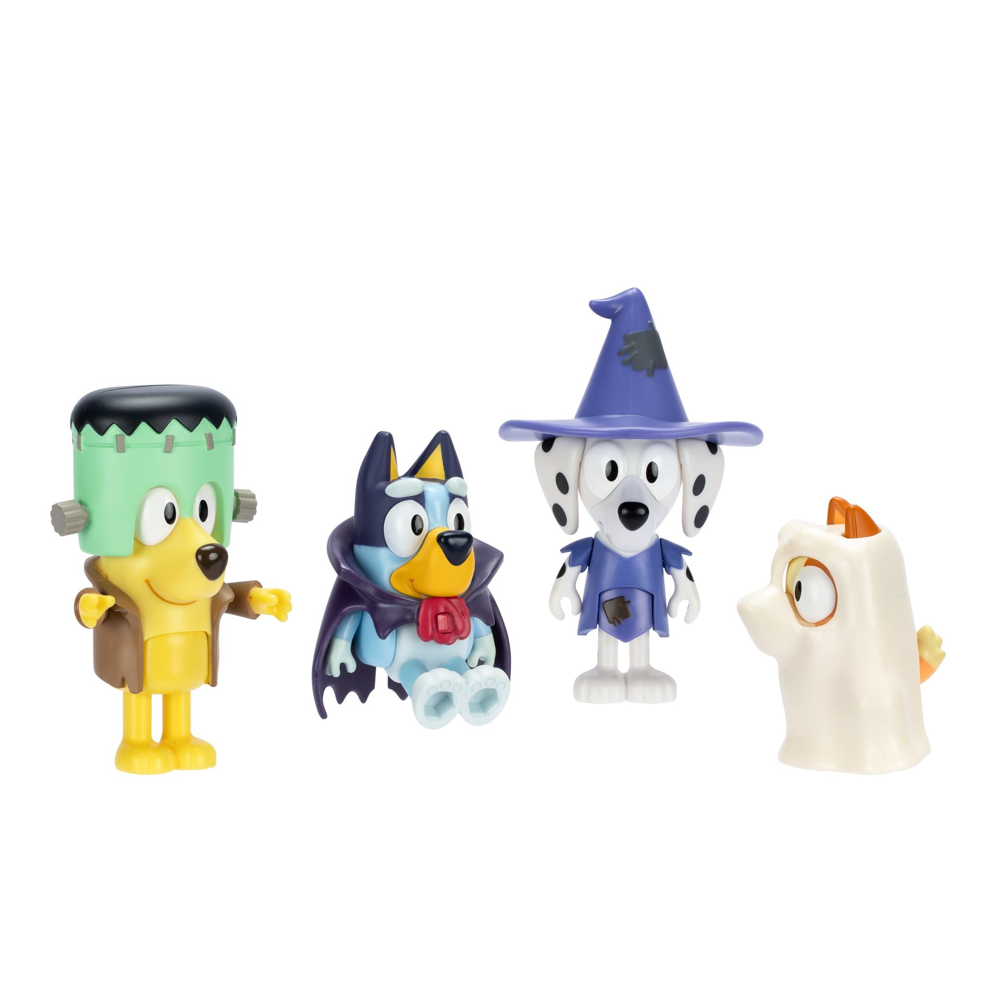 Hot! Bluey Season 11 4-Pack Halloween Figures for Costume Party