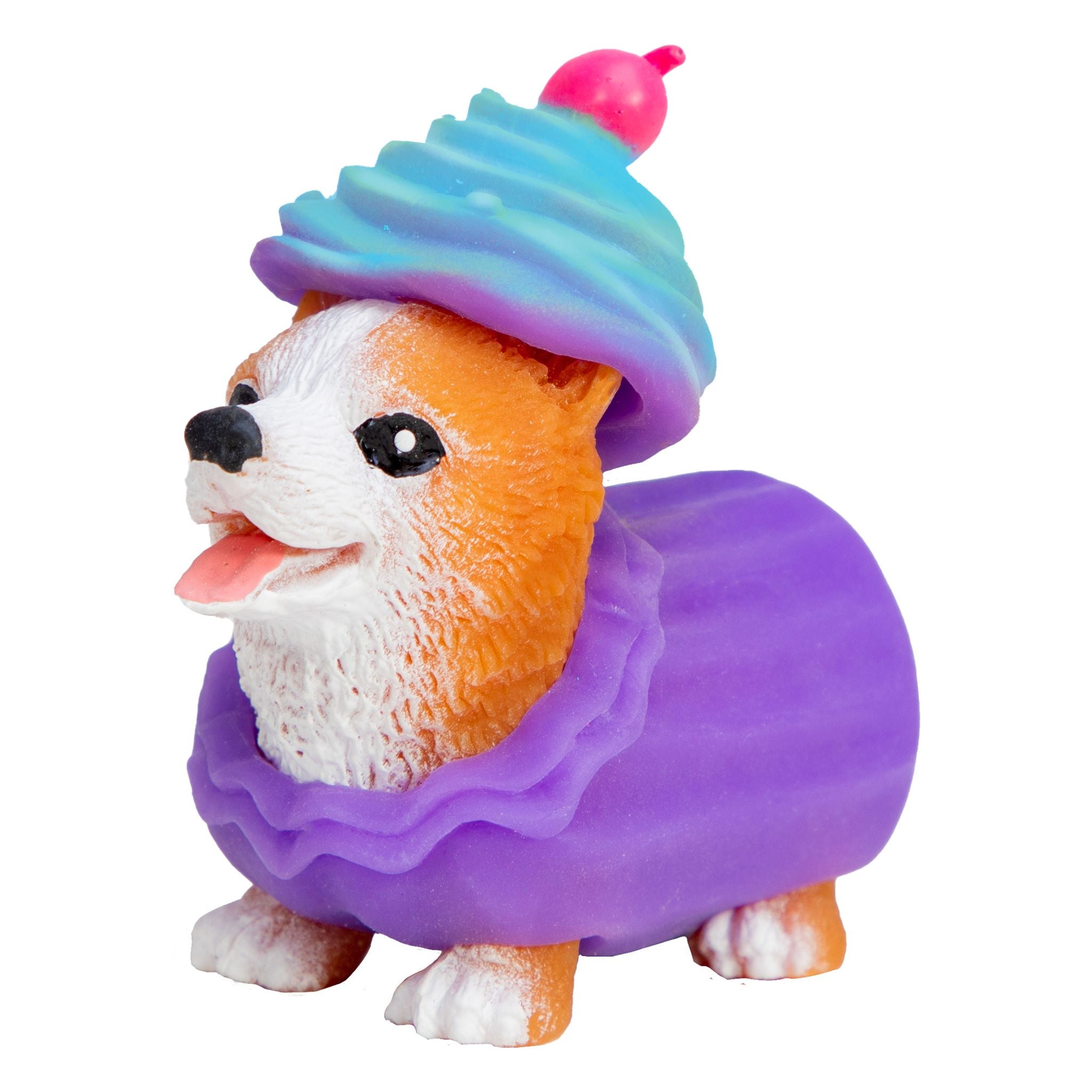 Schylling Assorted Styles Party Animals Rave Puppies - Squishy Collectibles