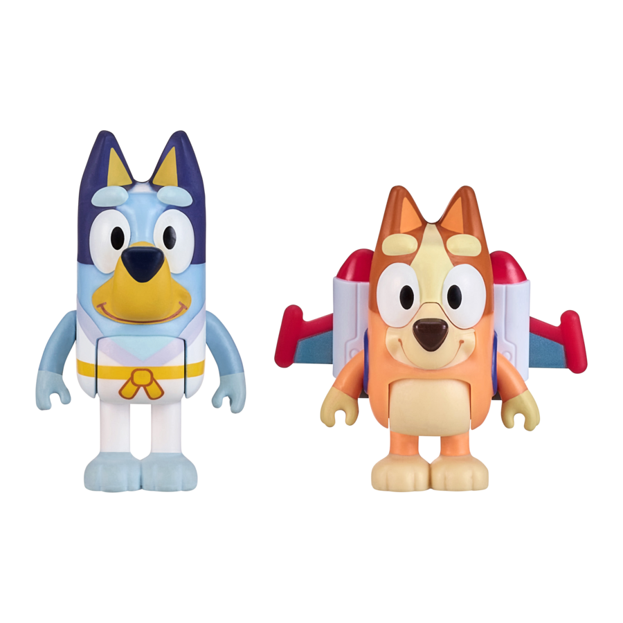 Hot Sale! 2-Pack Bluey S9 Action Hero Figures for Endless Fun