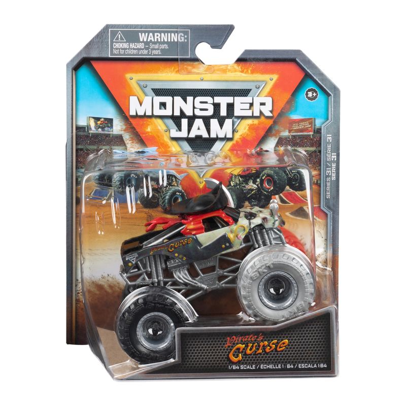 Hot! Monster Jam 1:64 Pirate's Curse Monster Truck - Series 31