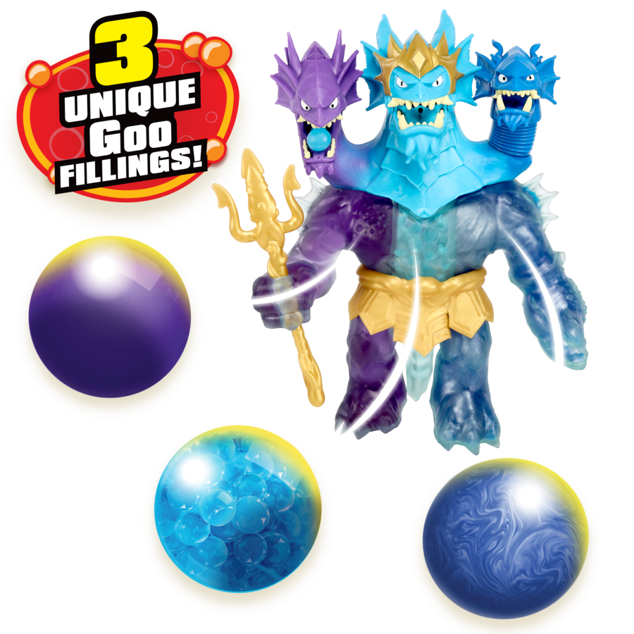 Heroes Of Goo Jit Zu Deep Goo Sea S9: Triple Goo Pack with Gigantic King Hydra