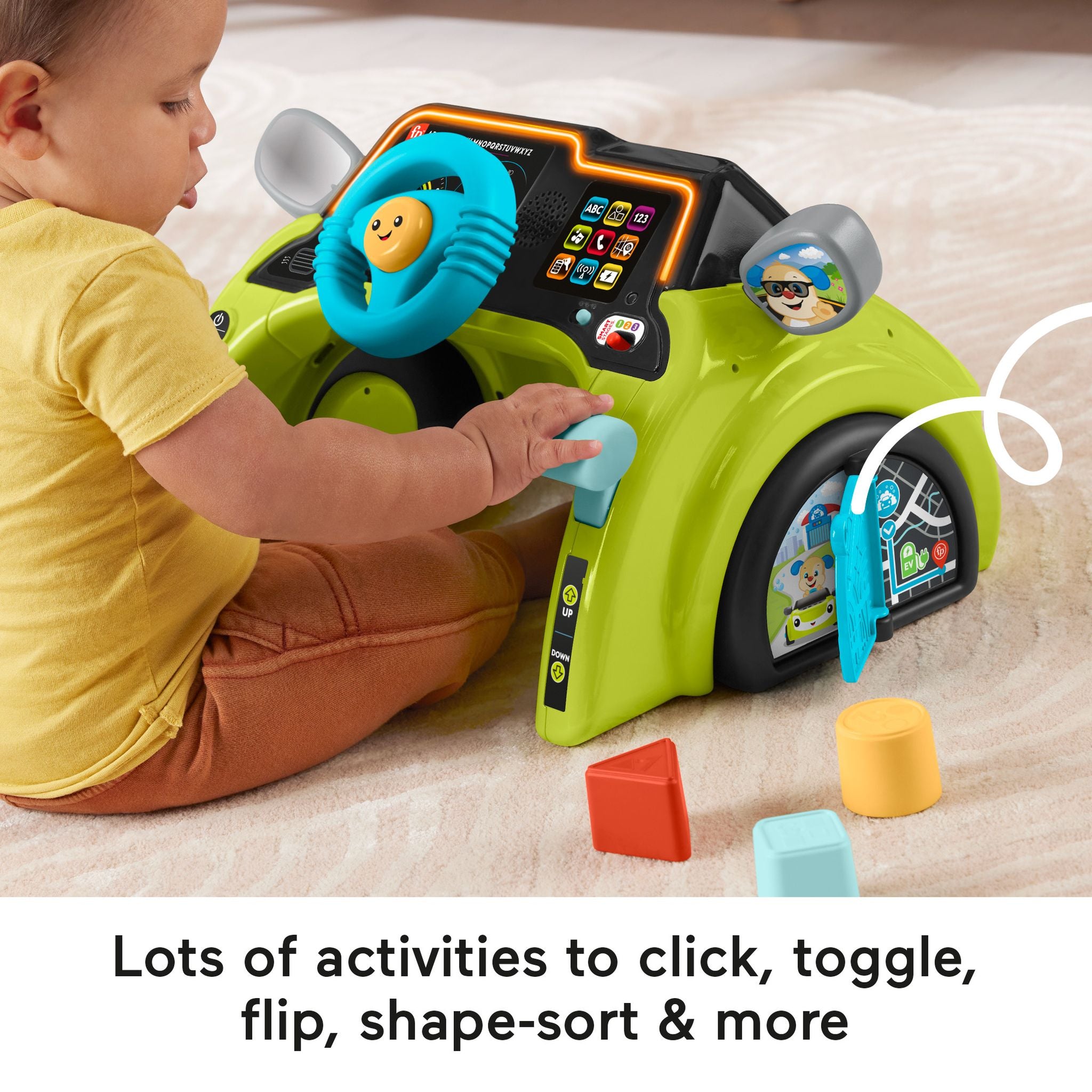 Hot Deal! Fisher-Price Laugh & Learn Sit & Steer Driver Activity Centre for Babies