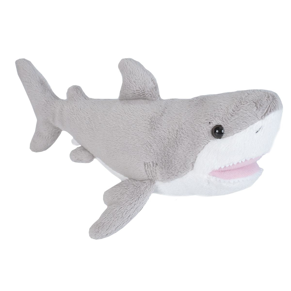 Wild Republic 11-Inch Soft and Cuddly Great White Shark Plush Toy - Sea Critters Collection