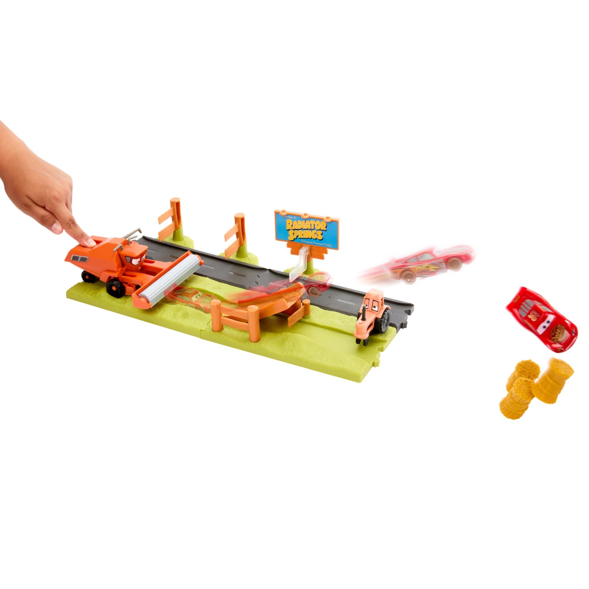 Hot Deal! Disney Pixar Cars Action Playset - Frank Escape & Stunt Race