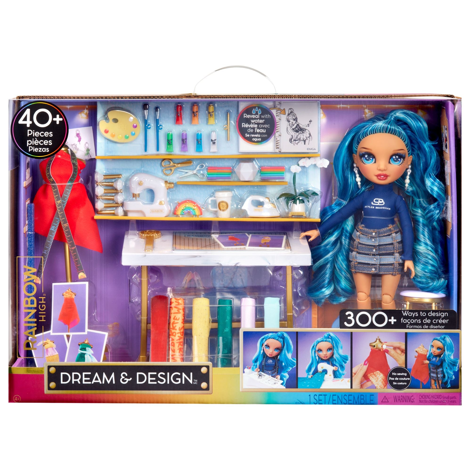 Rainbow High Dreamy Design Fashion Studio Playset with Exclusive Doll