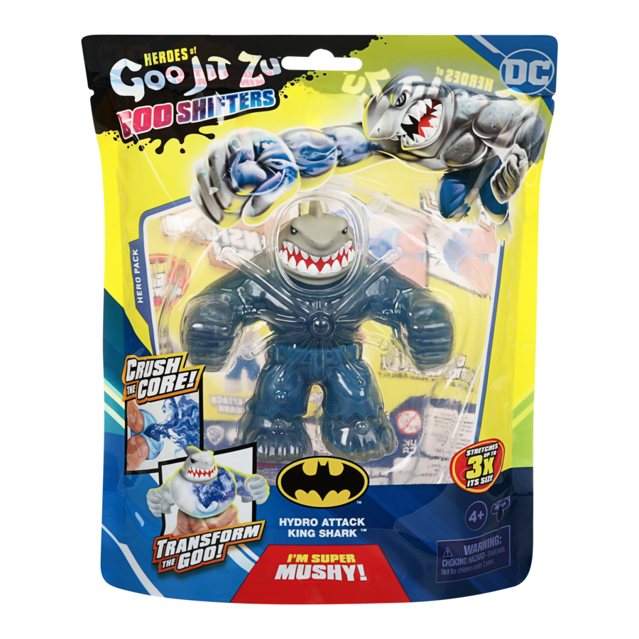 Hot! Heroes Of Goo Jit Zu DC S5 Hero Pack - King Shark Goo Shifter