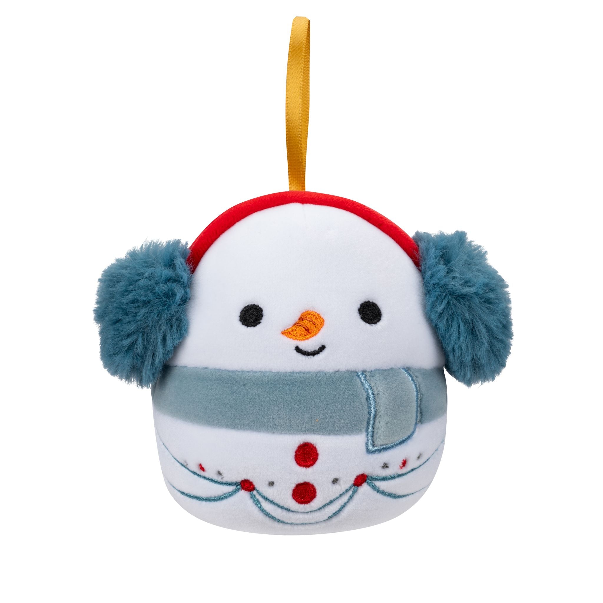 Limited Time! 4-Inch Squishmallows Christmas Ornament - Manny The Snowman Plush