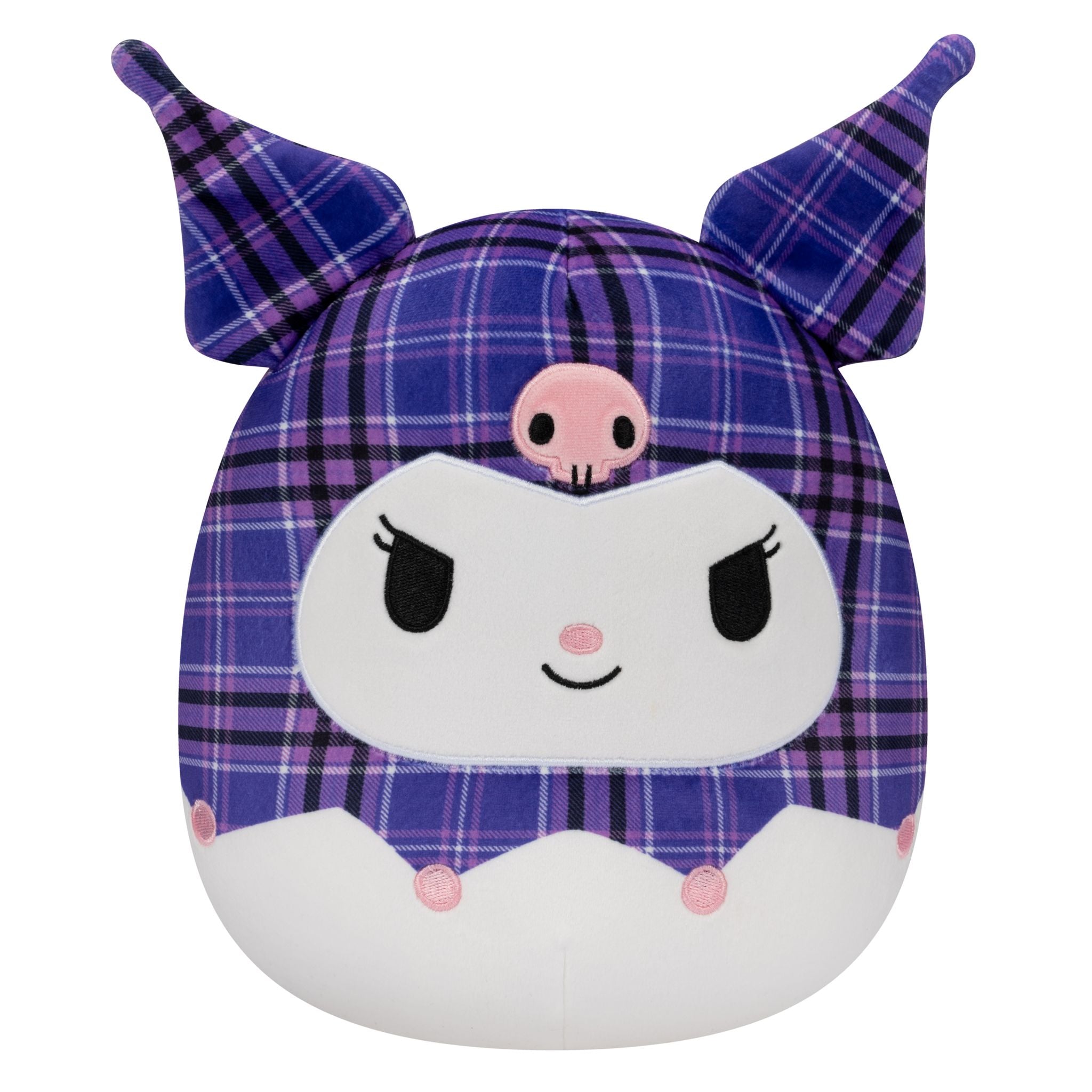 Limited Offer! 10-Inch Purple Plaid Kuromi Squishmallows Sanrio Plush