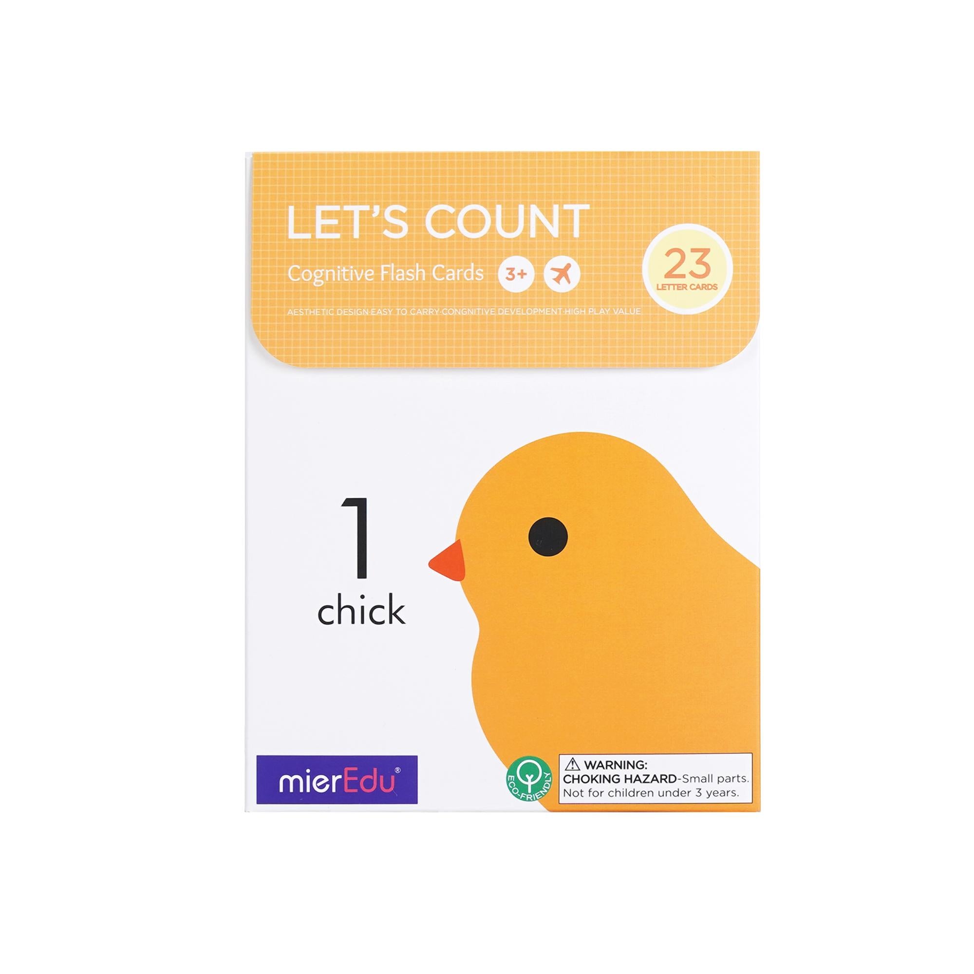 Hot Sale! MierEdu Educational Cognitive Flash Cards for Preschoolers - Let's Learn Counting