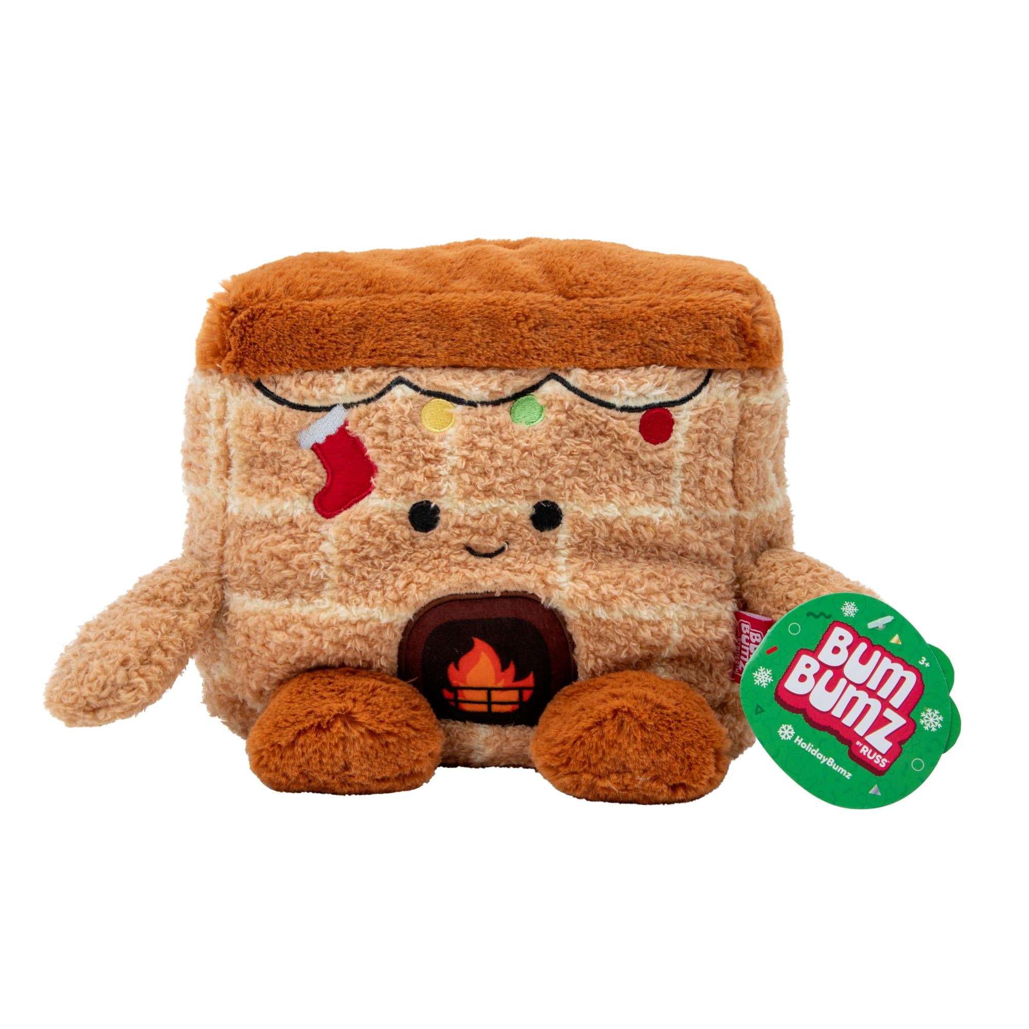 Hot Deal! 7.5-Inch Bumbumz Plush - Holidaybumz Decorated Fireplace Francis