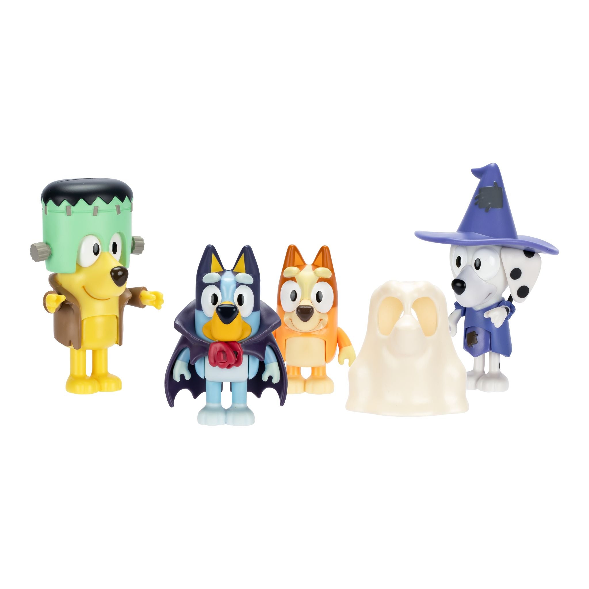 Hot! Bluey Season 11 4-Pack Halloween Figures for Costume Party